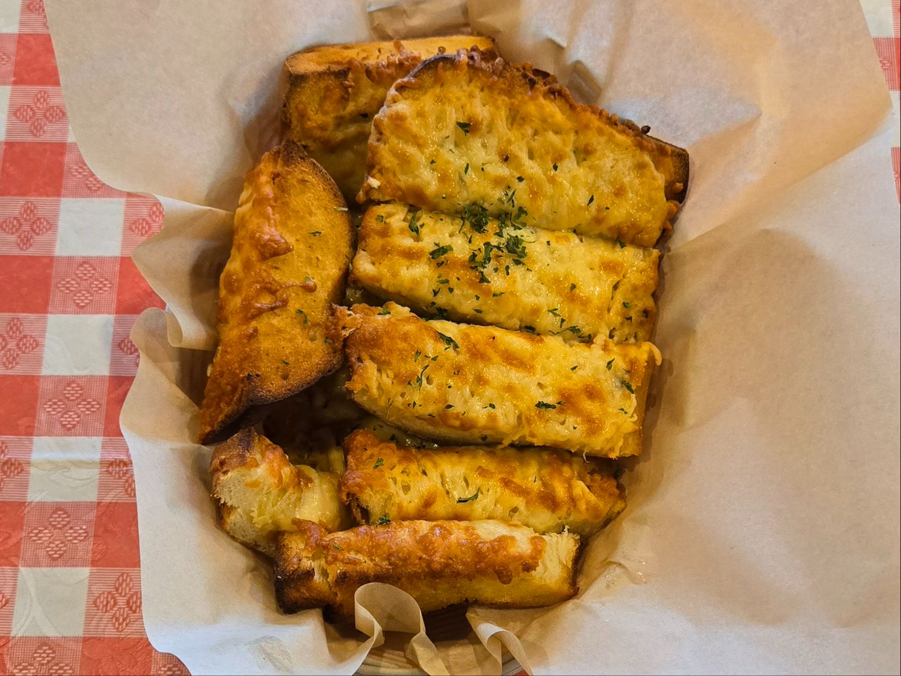 Garlic/Parmesan Cheese Bread.
