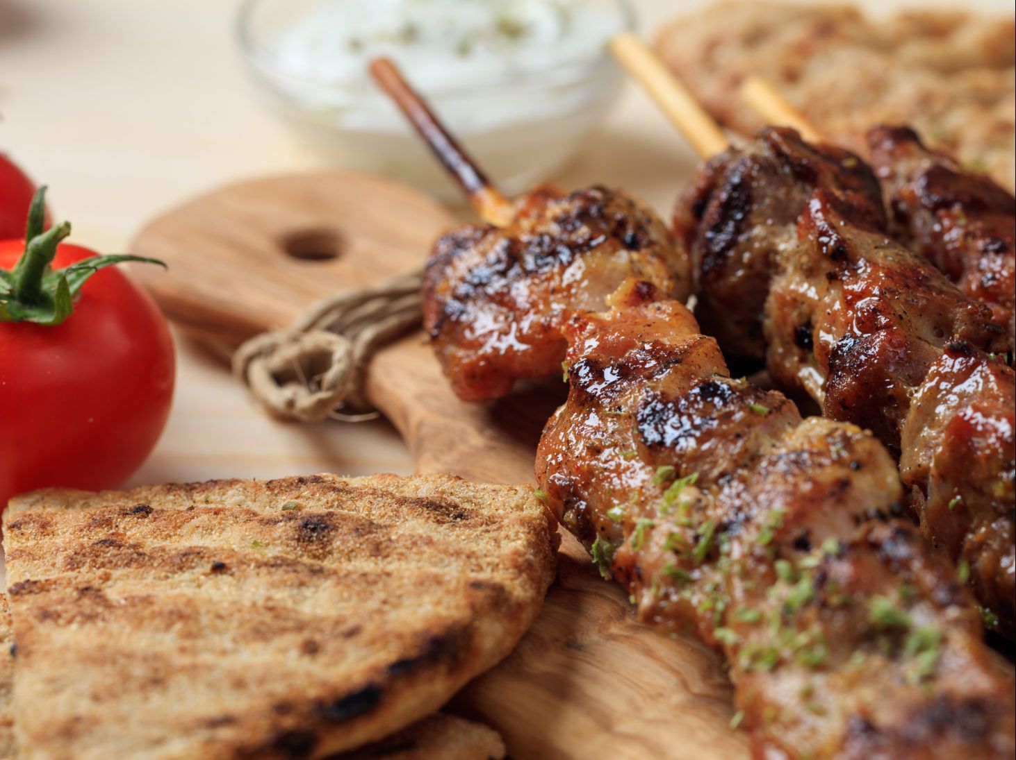 Lamb Souvlaki (Half Tray)15 pc.