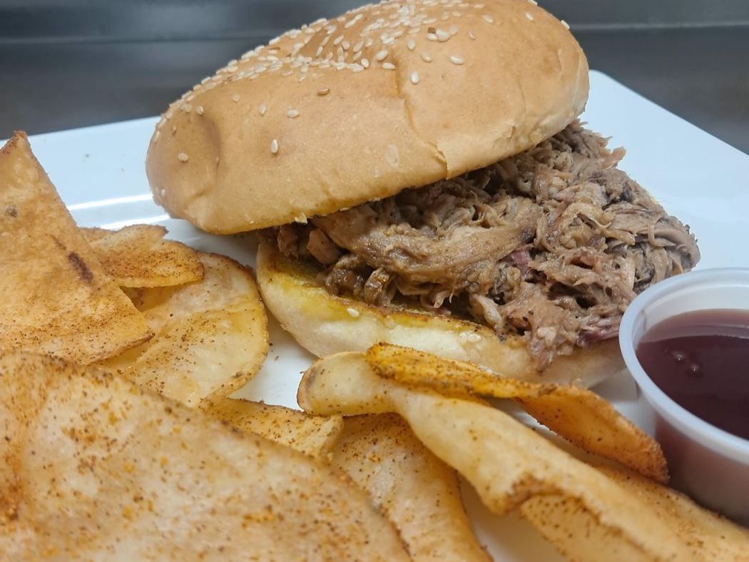 Pulled Pork Sandwich.