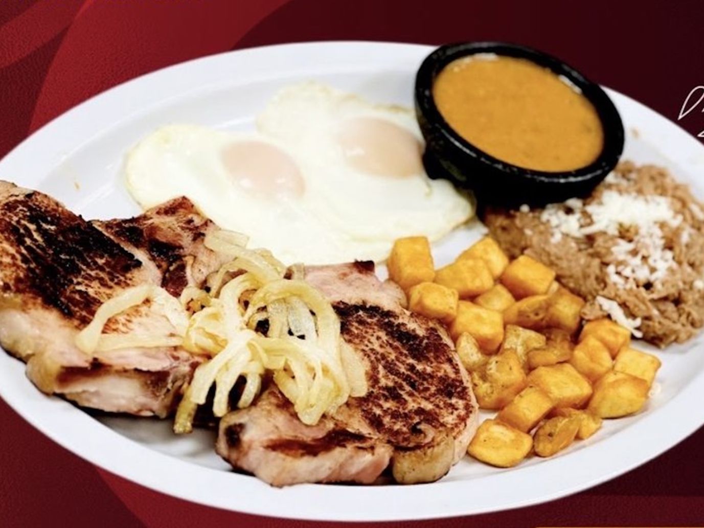 Pork King Breakfast.