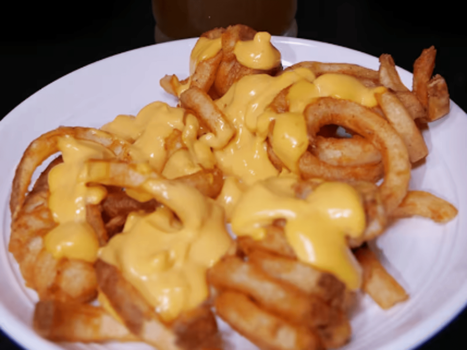 Curly Fries with Cheese.