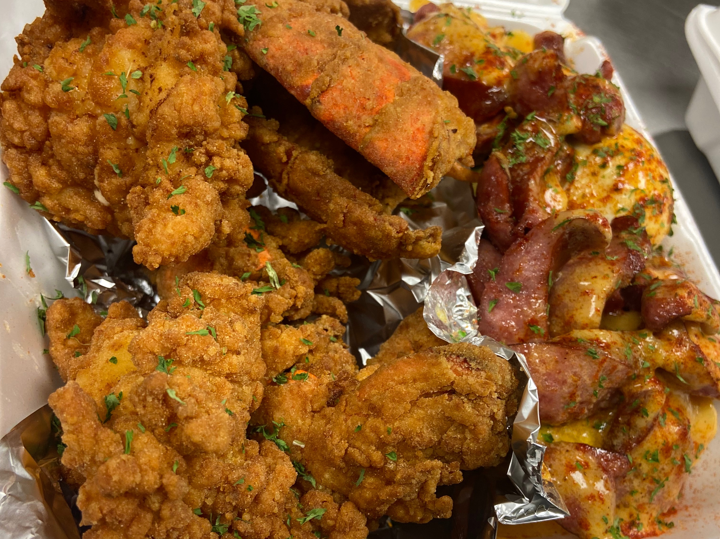 Fried Lobster(2-Tail) Tray