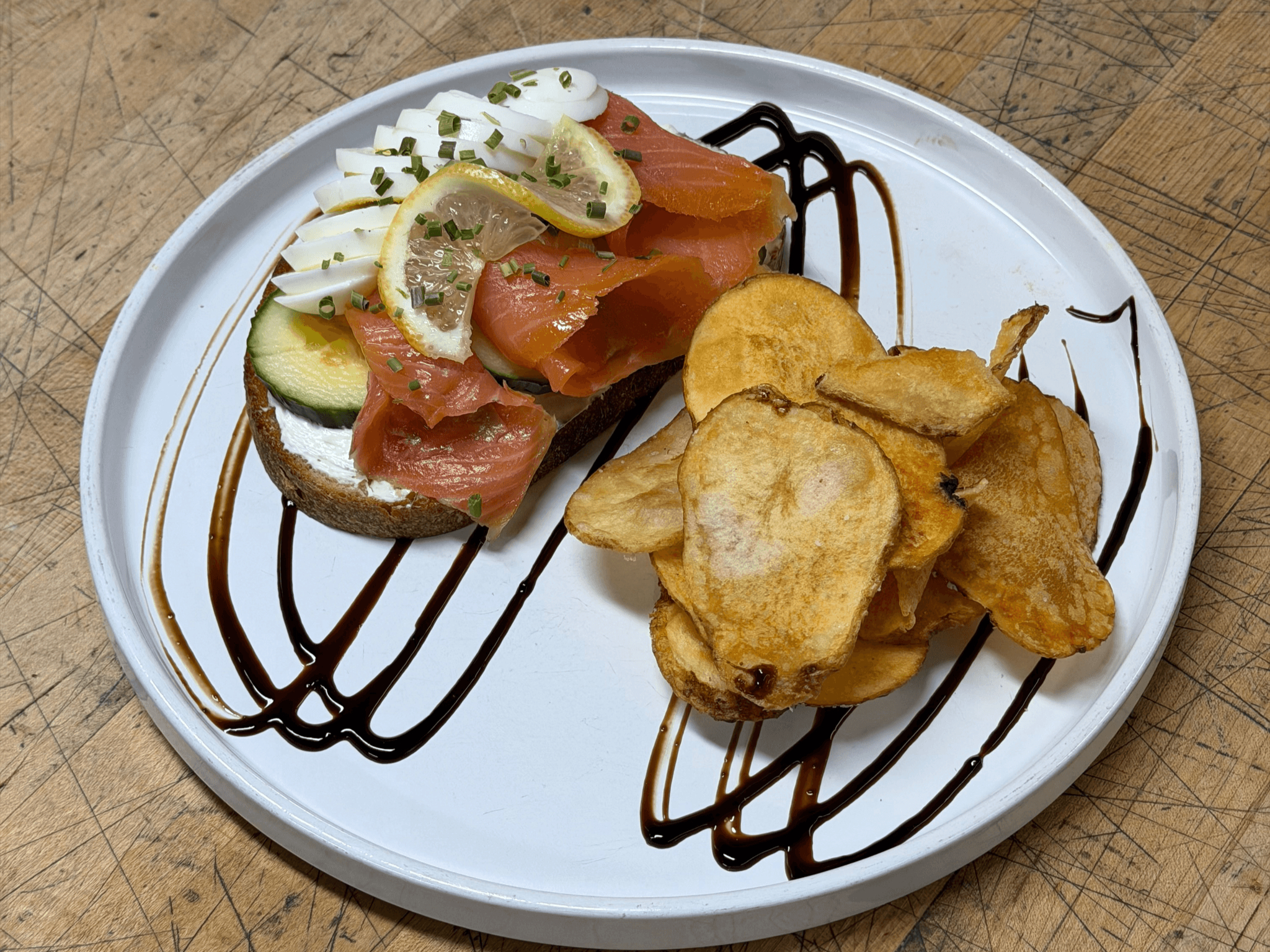 Smoked Salmon Toast.