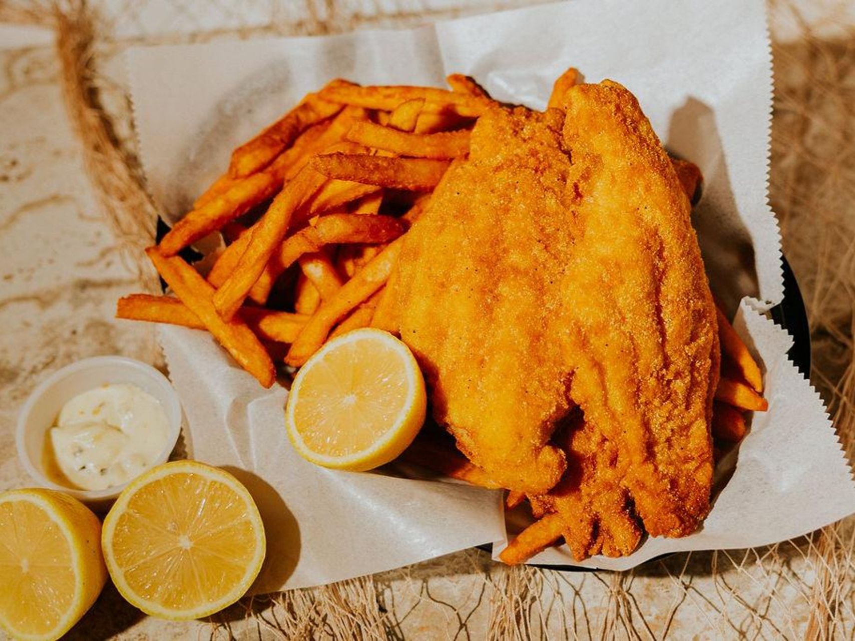 Fried Catfish Basket.
