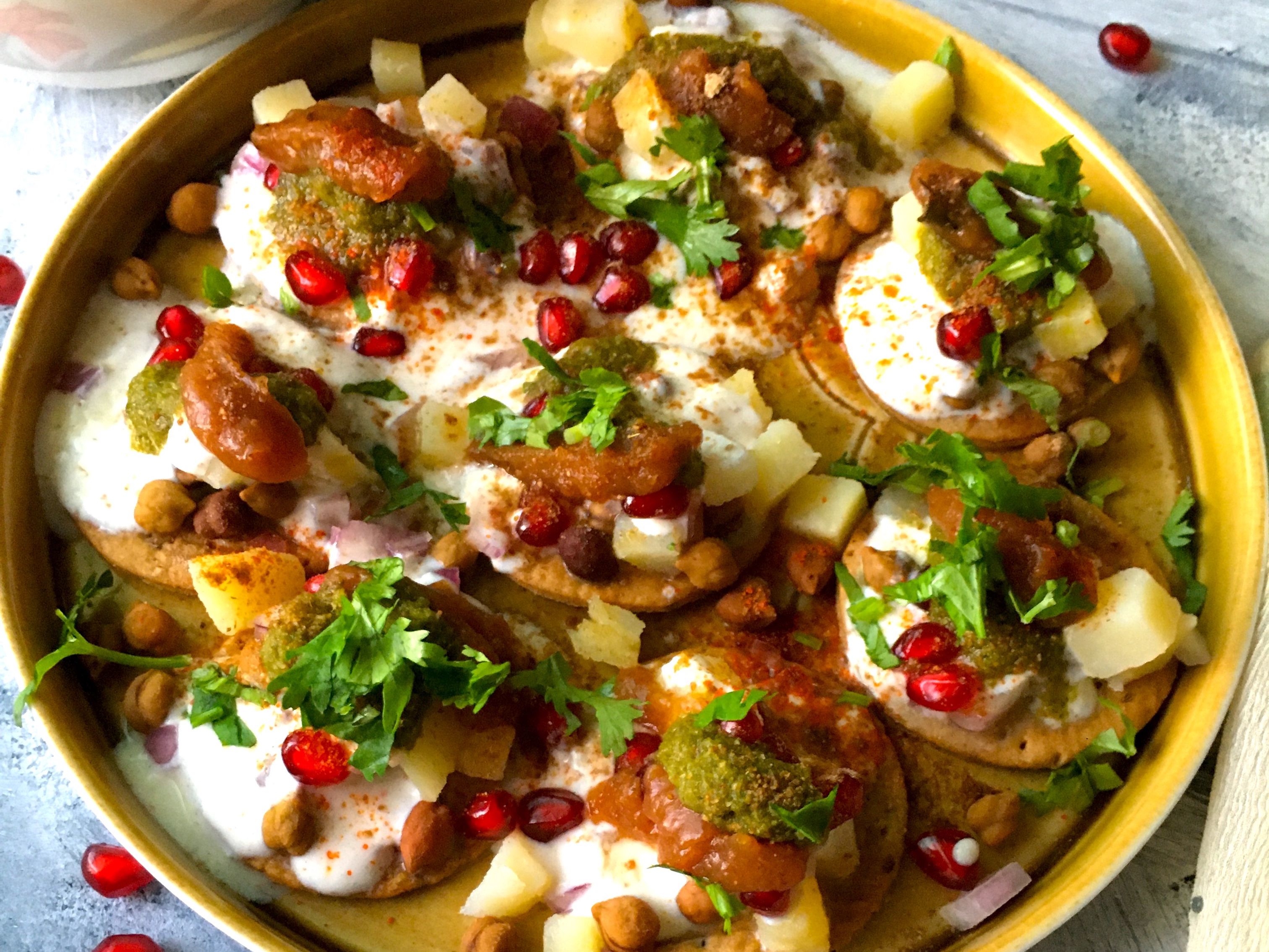 Aaloo Papdi Chaat.