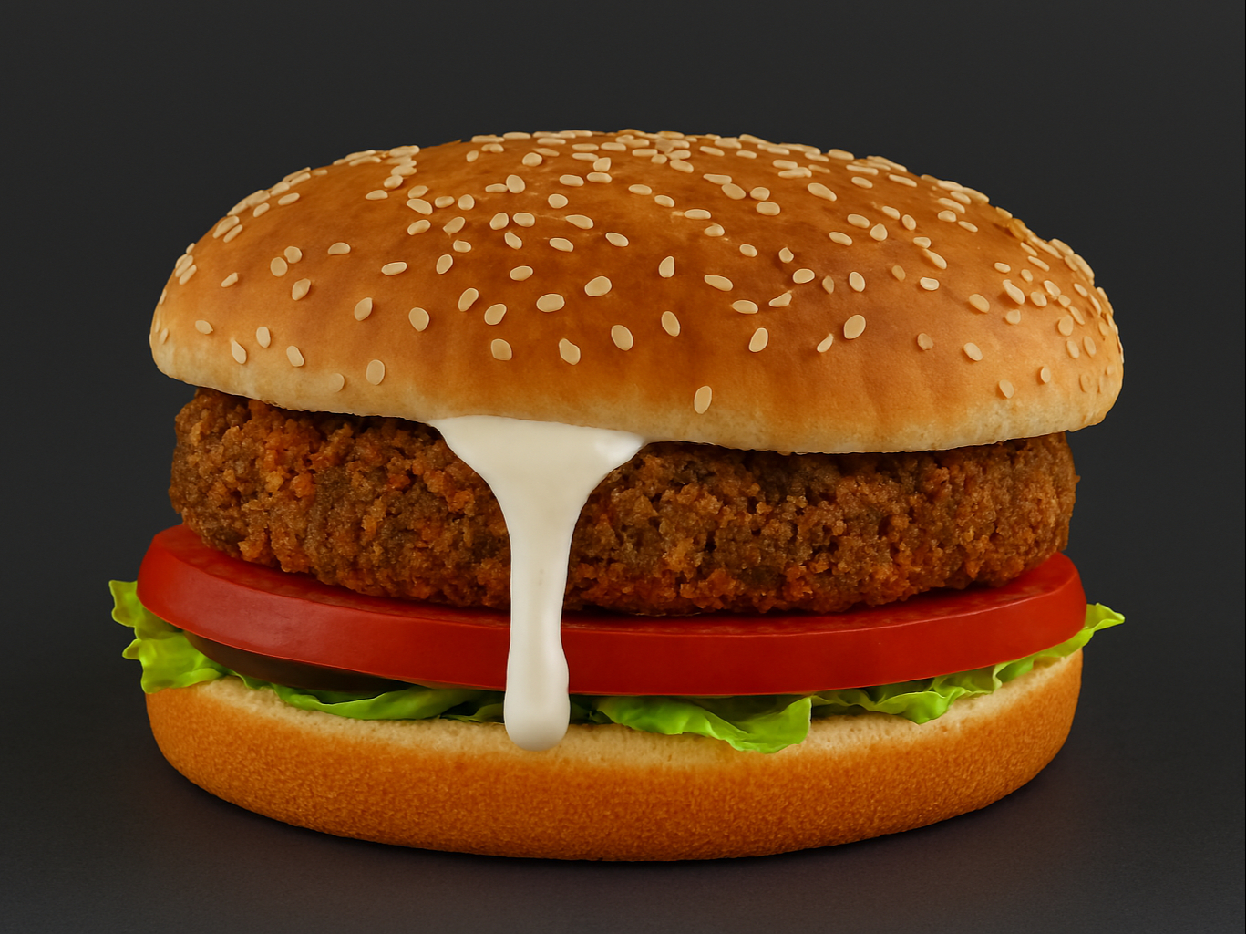 #36 Falafel Burger Only.