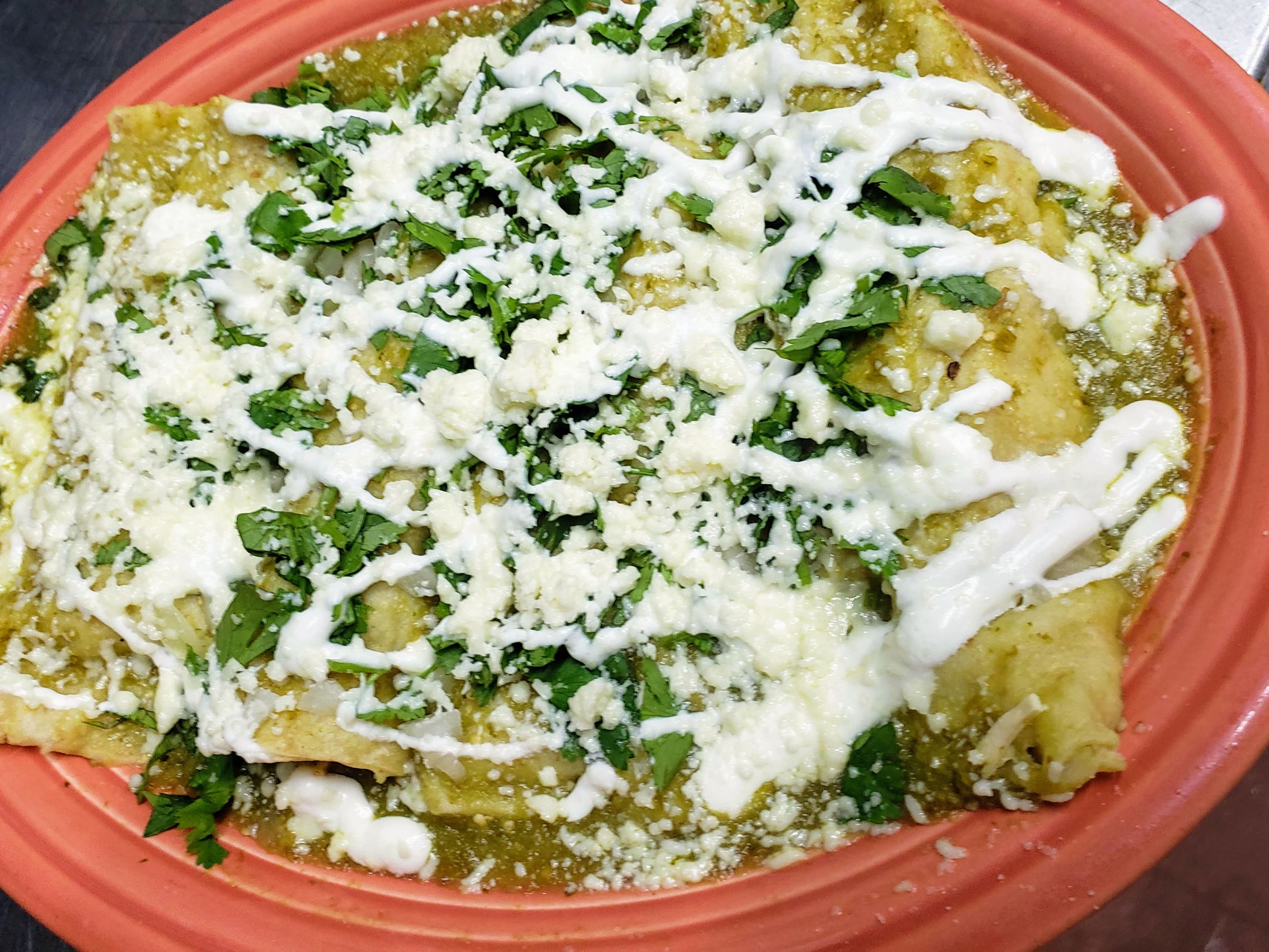 Verdes Enchiladas Solas.