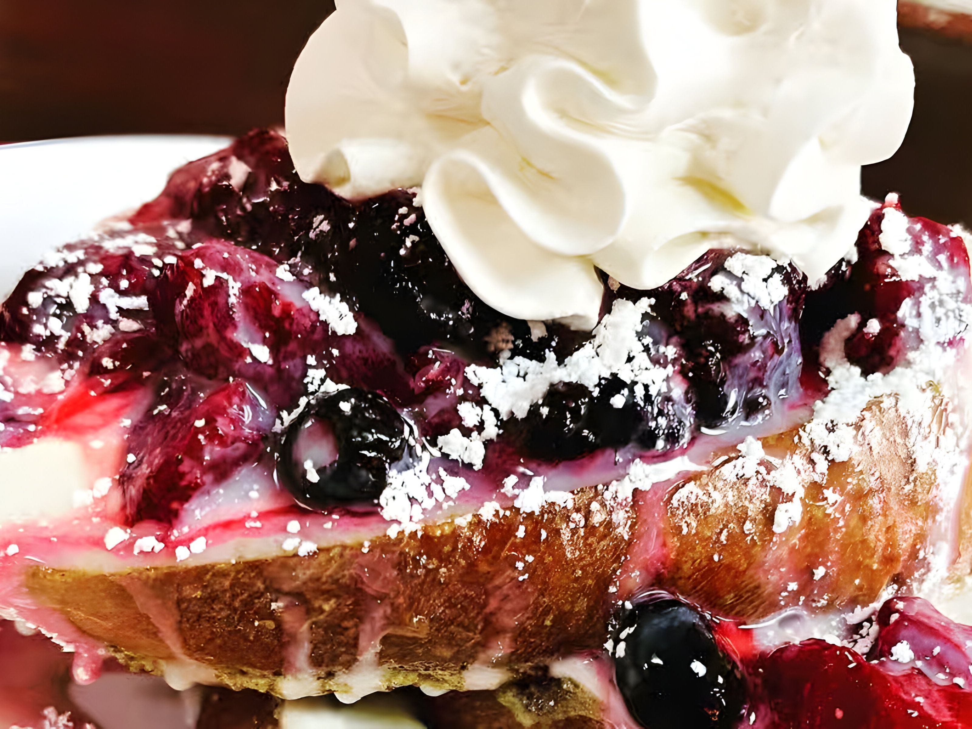 Mixed Berries French Toast.