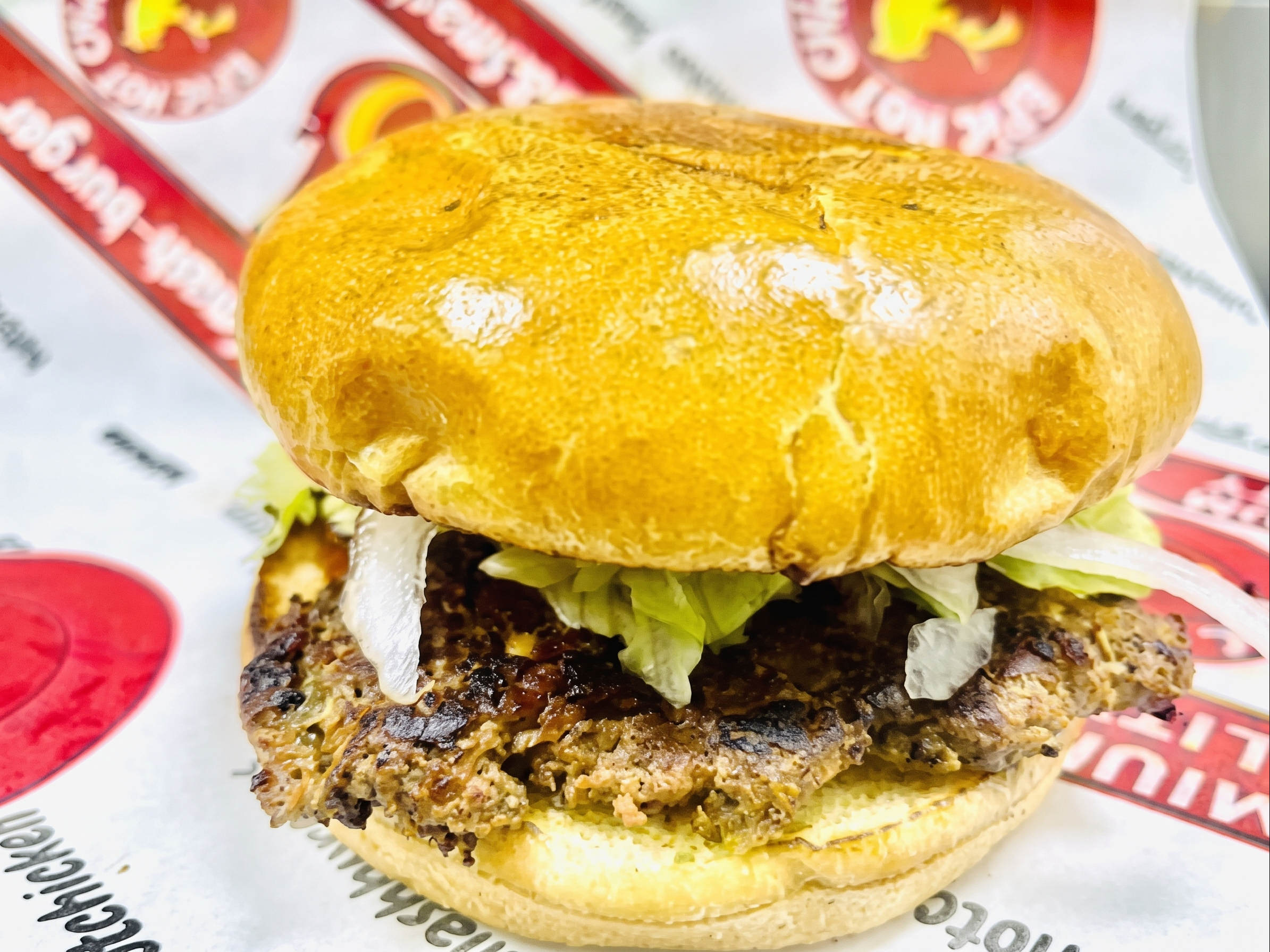 Chapli Kabab Burger.
