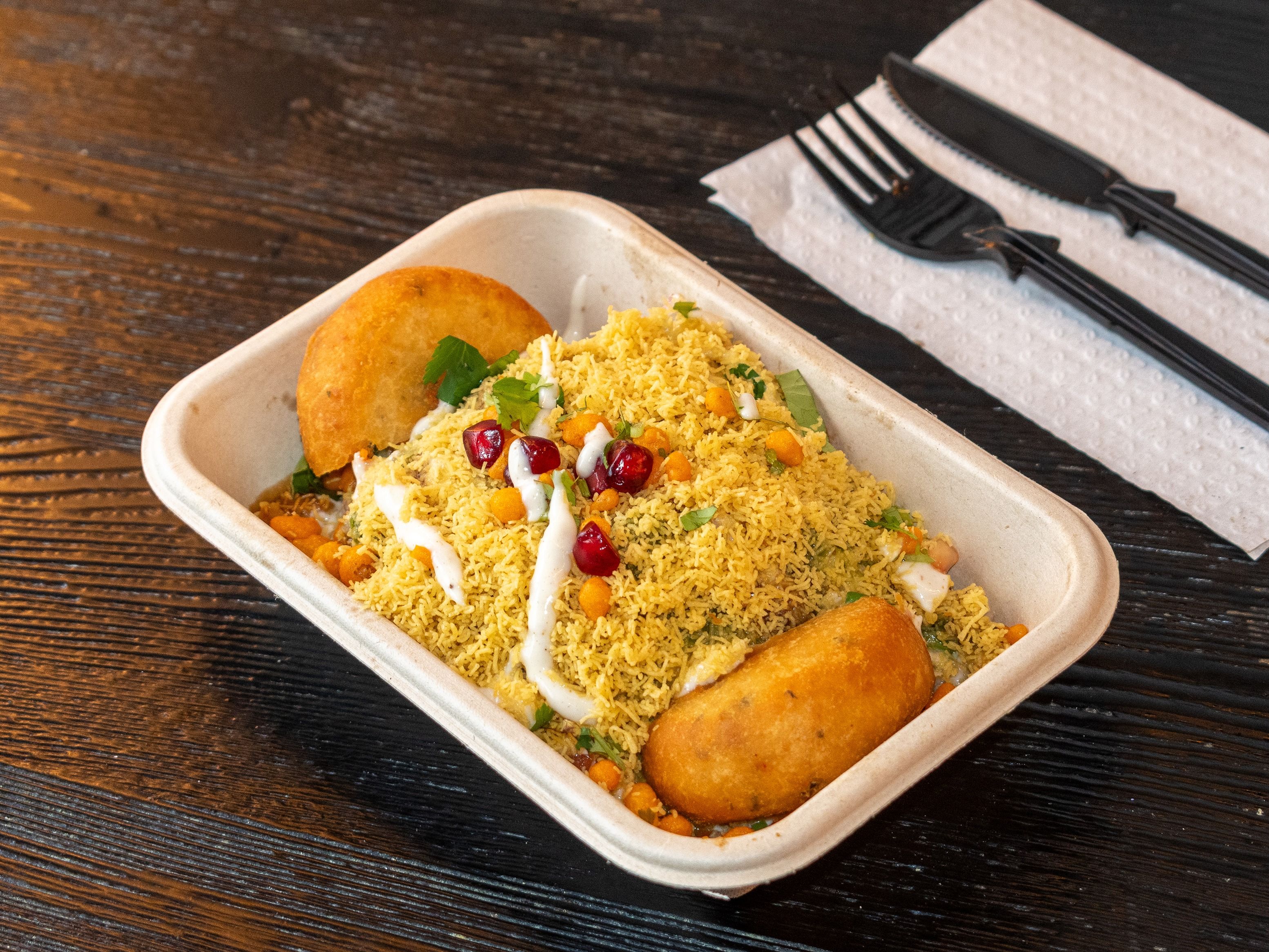 Aloo Tikki Chaat.