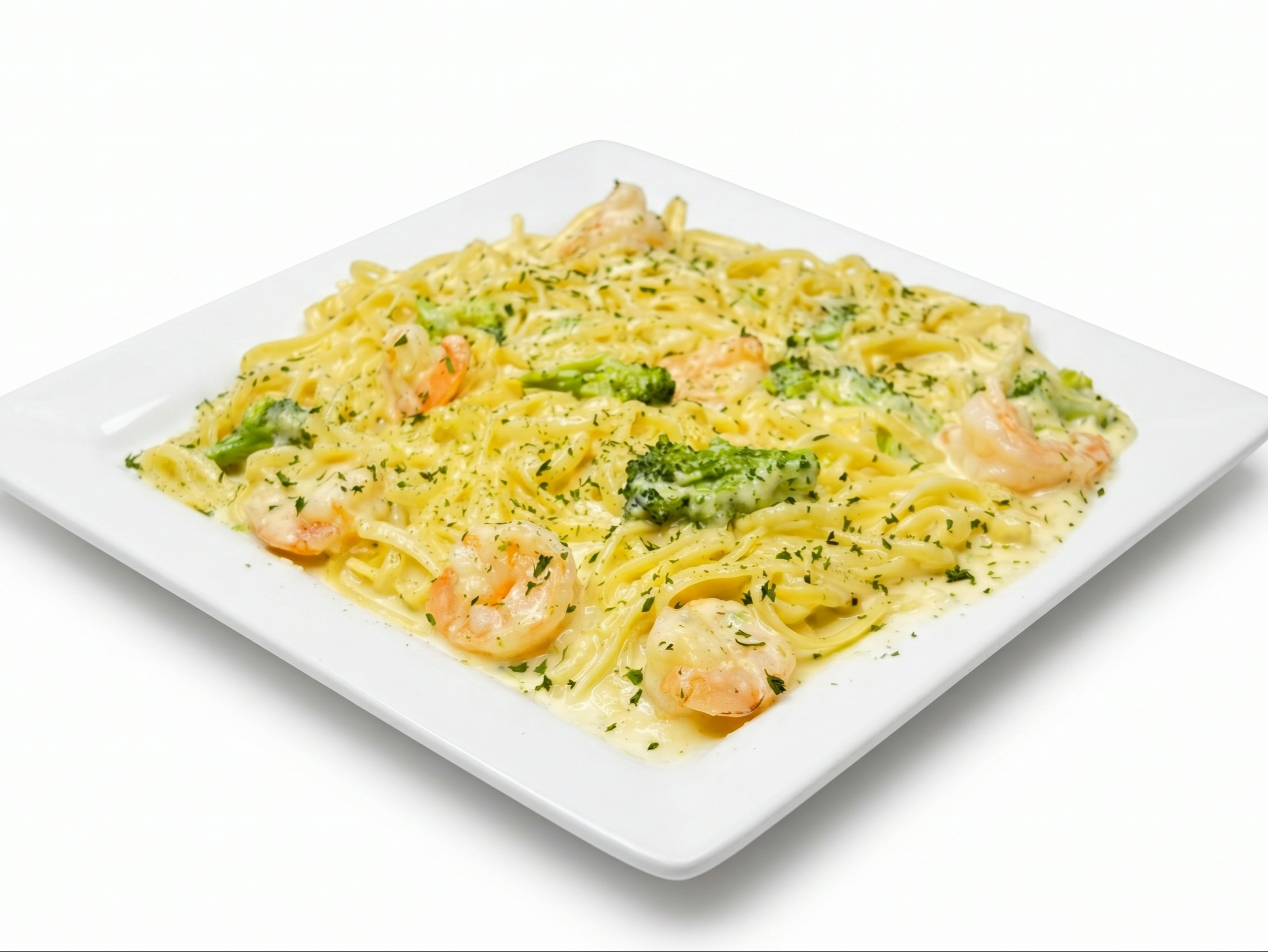 Shrimp Alfredo.
