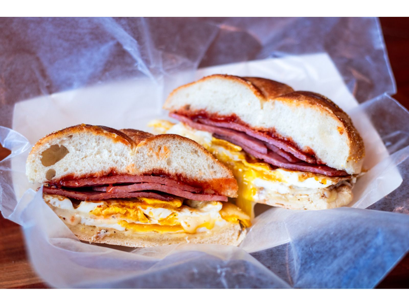 Pork Roll, egg & Cheese Sandwich.