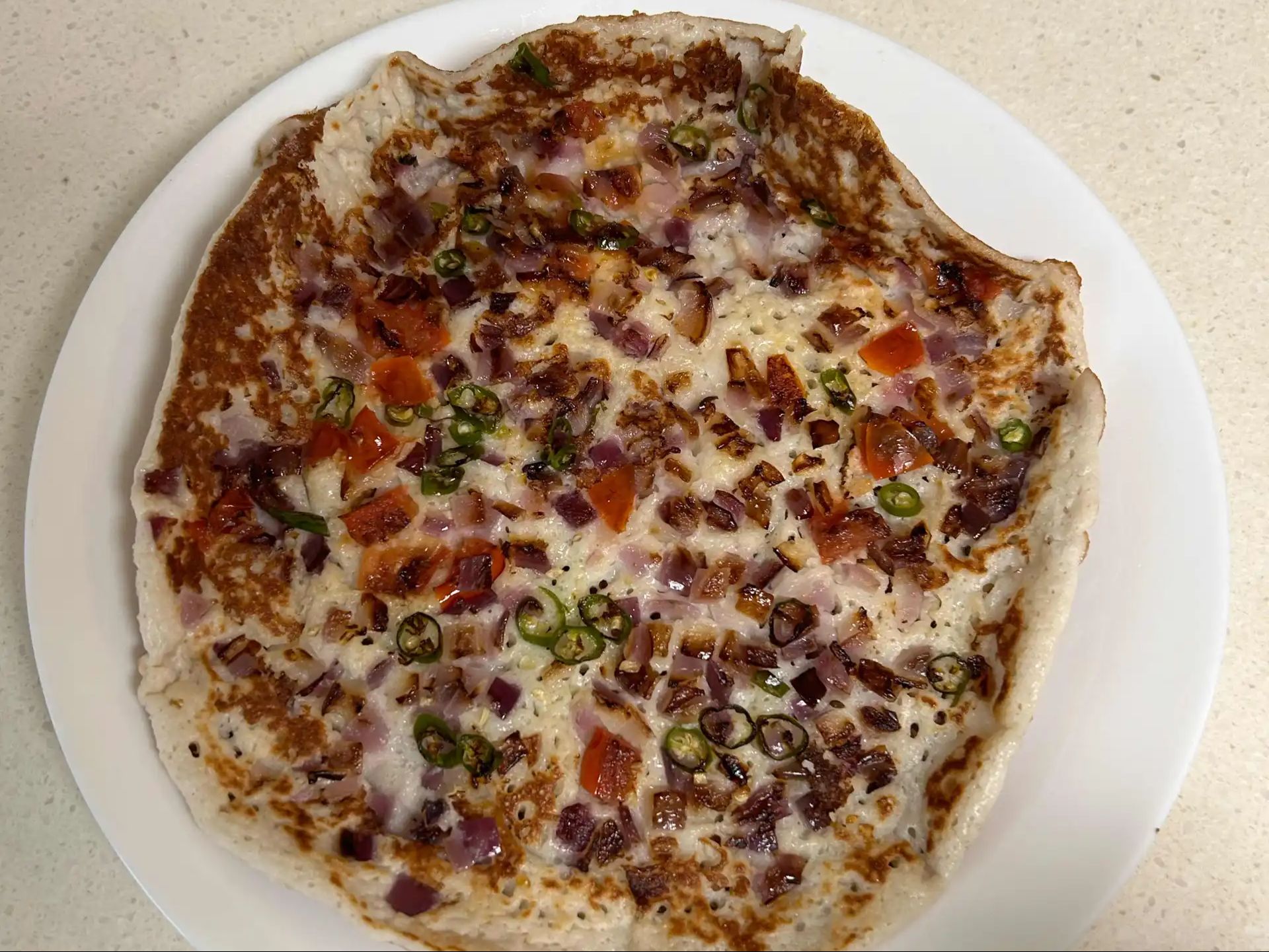 Onion- Tomato Uthappam.