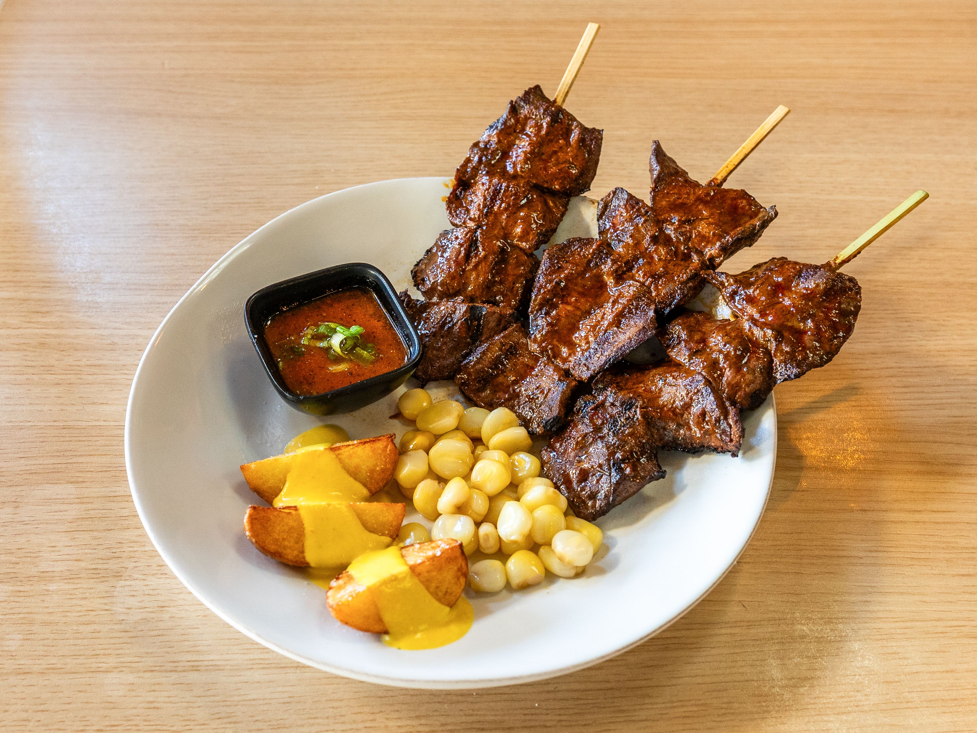 Anticucho de Corazón.