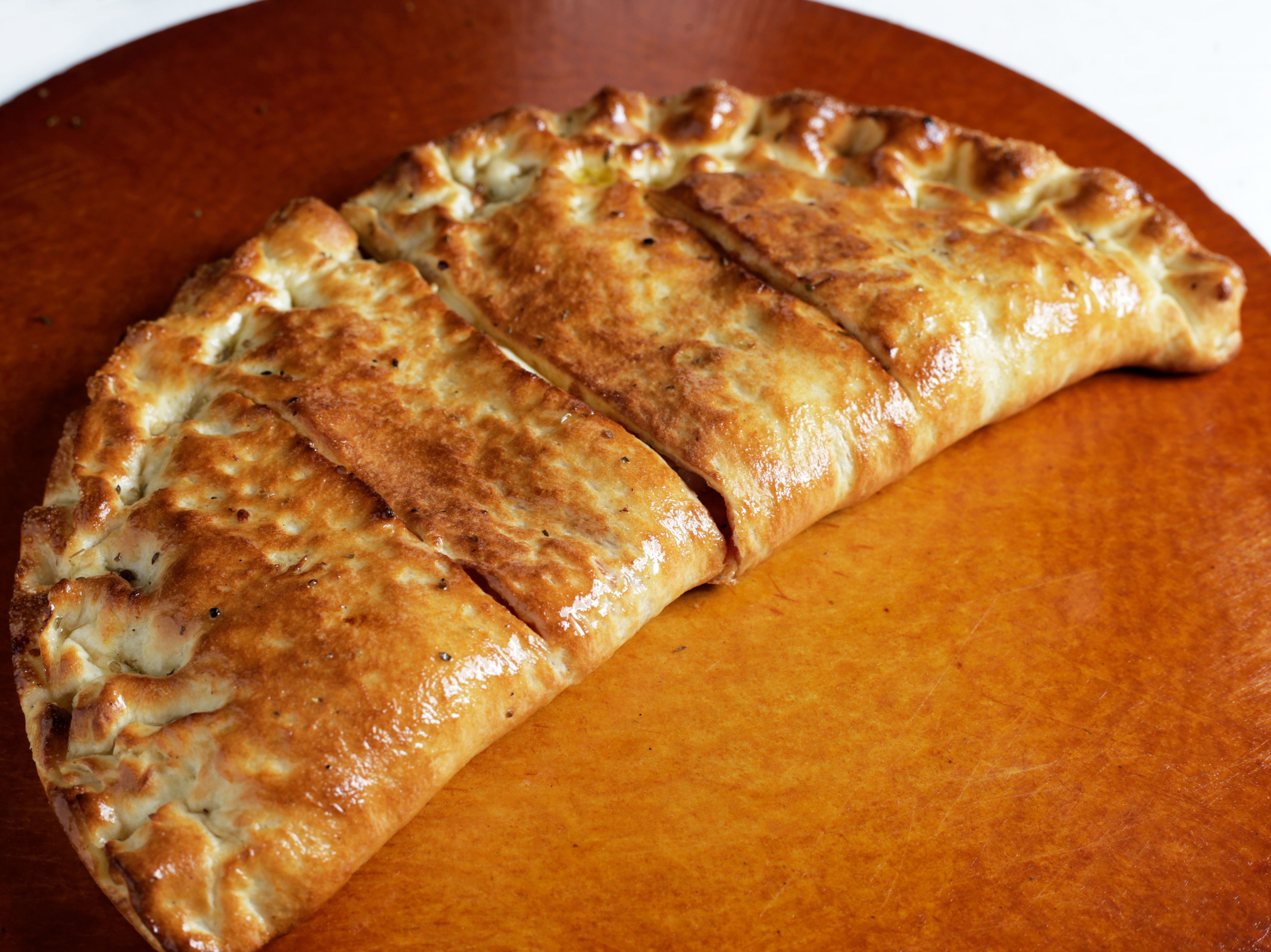 Chicken Garlic Calzone.