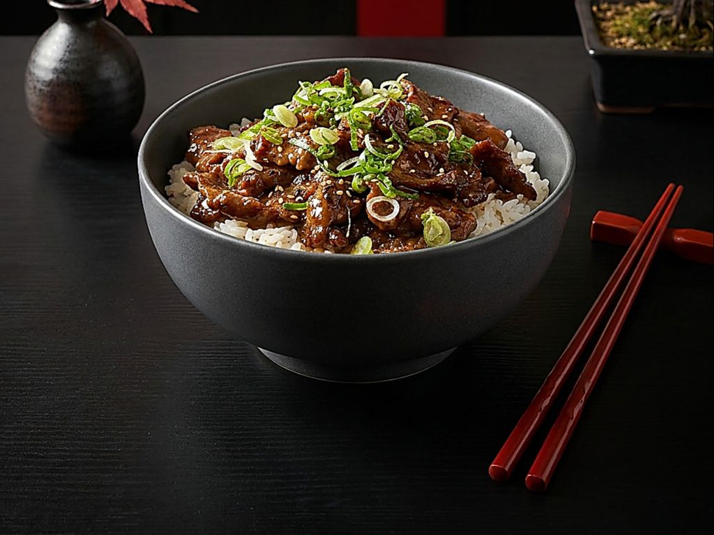 Beef Teriyaki Rice Bowl.