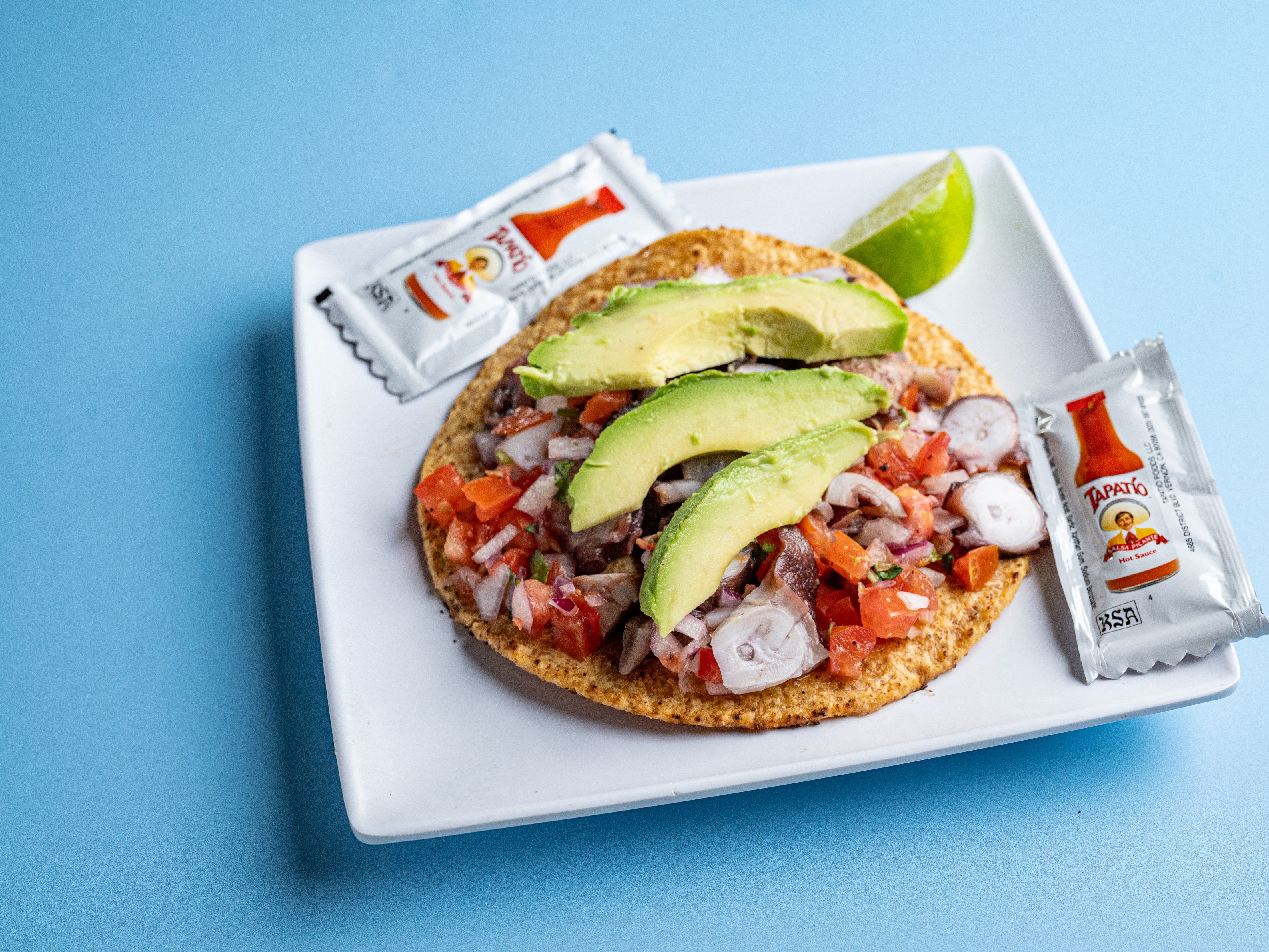#30. Crab  Or Pulpo Ceviche Tostada.