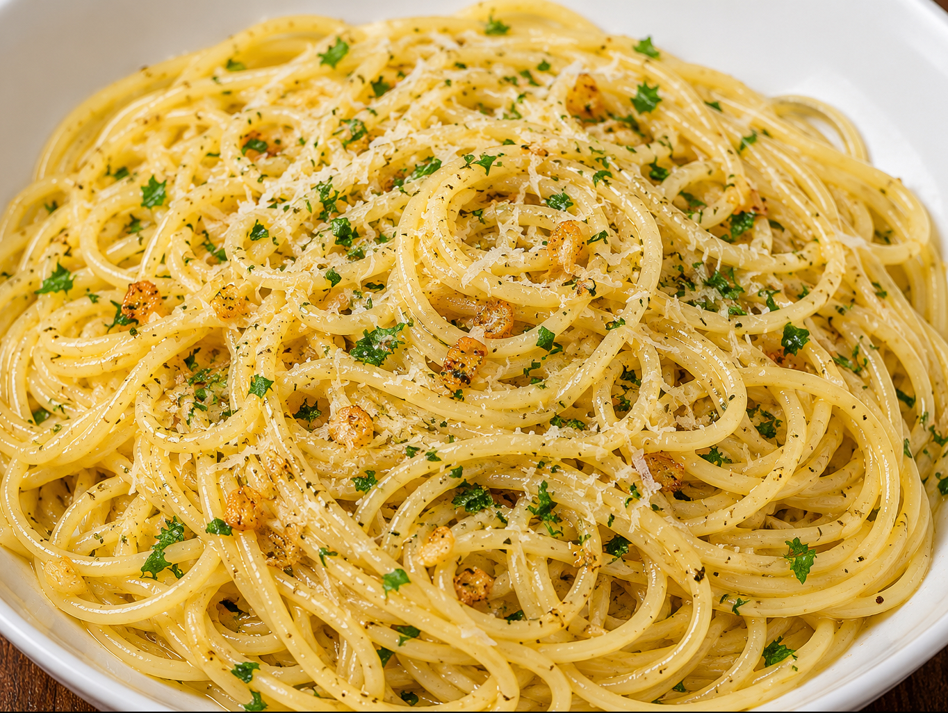 GARLIC BUTTER SPAGHETTI.