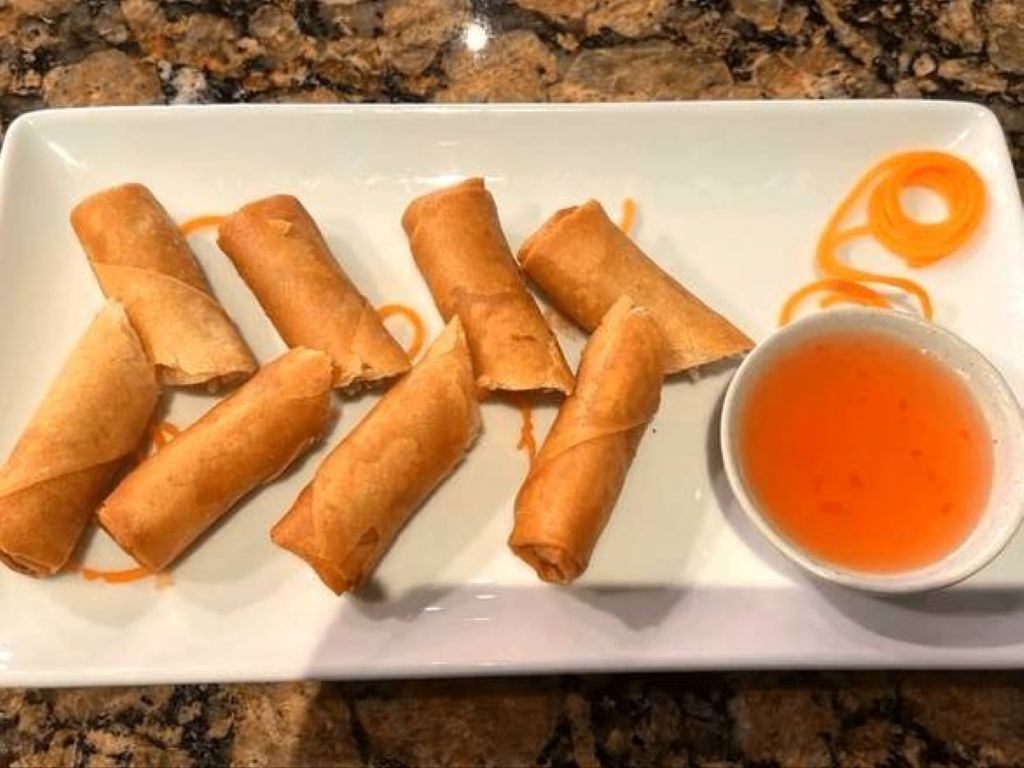 Fried Veggie Spring Rolls.