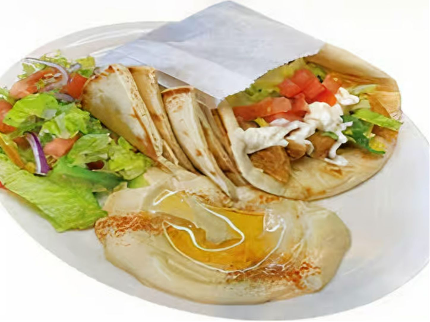 Chicken Pita Plate.