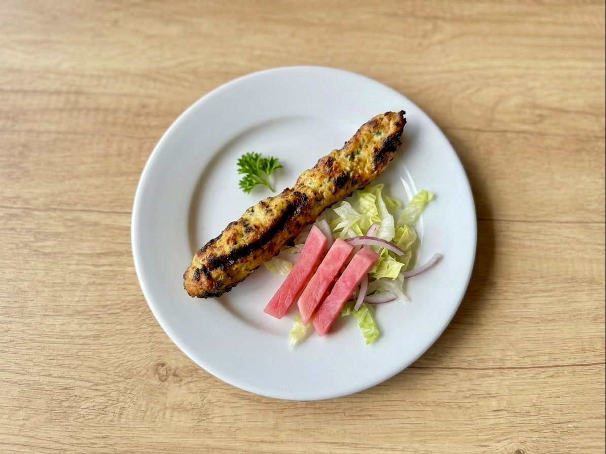 Chicken Kafta Skewer.