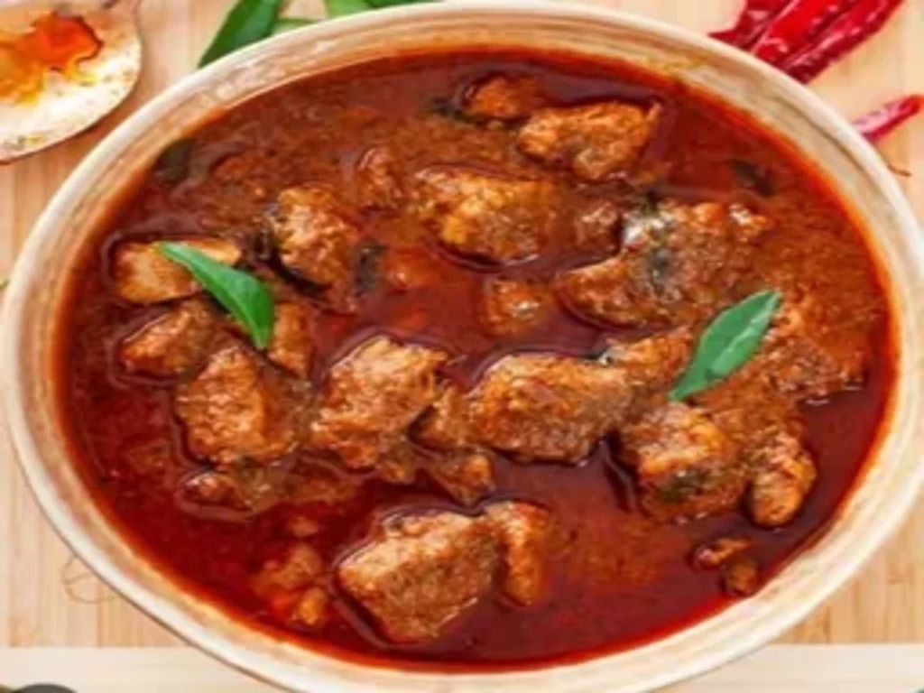 Lamb vindaloo spicy.