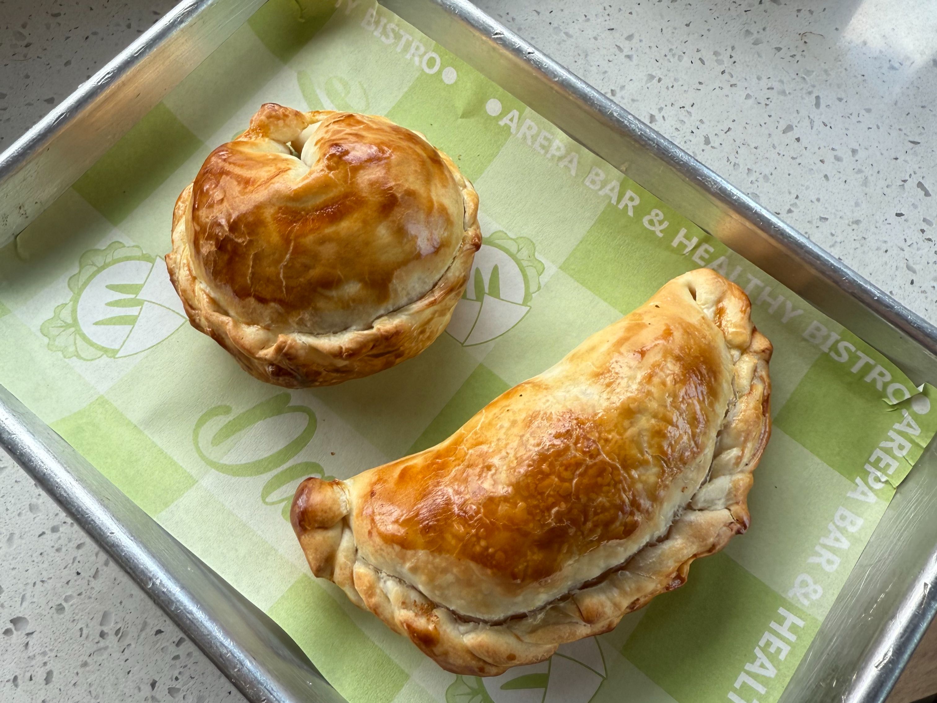 Spinach, artichoke & cheese empanada (baked).