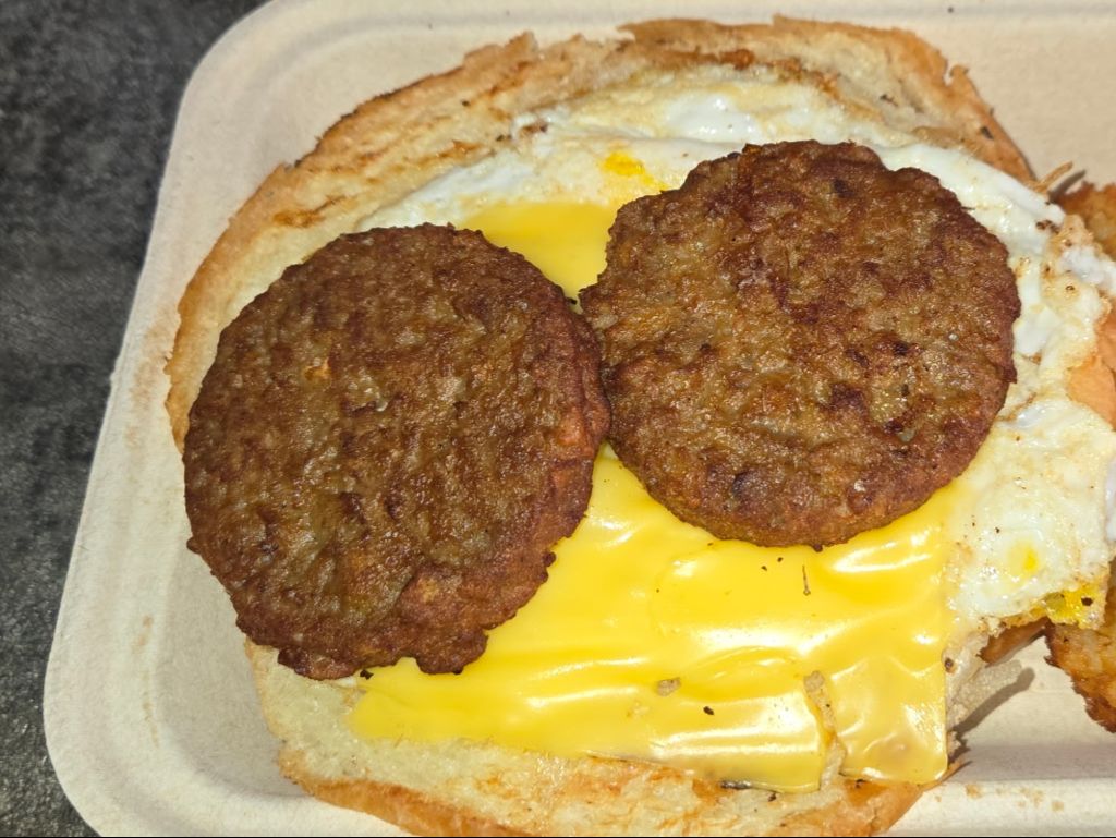 Sausage, Egg, Cheese Croissant.