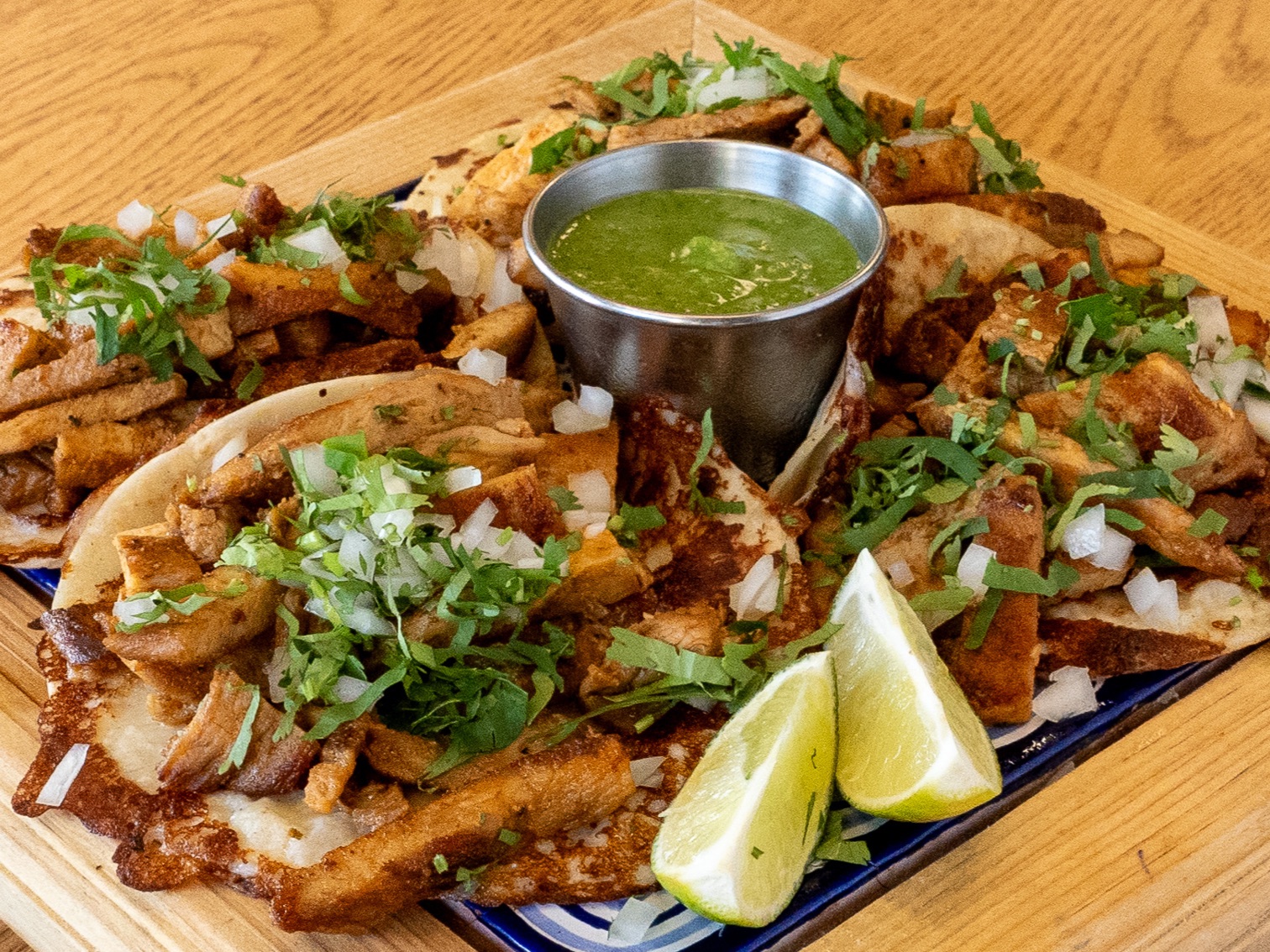 Cochinita Pibil Tacos al Queso.