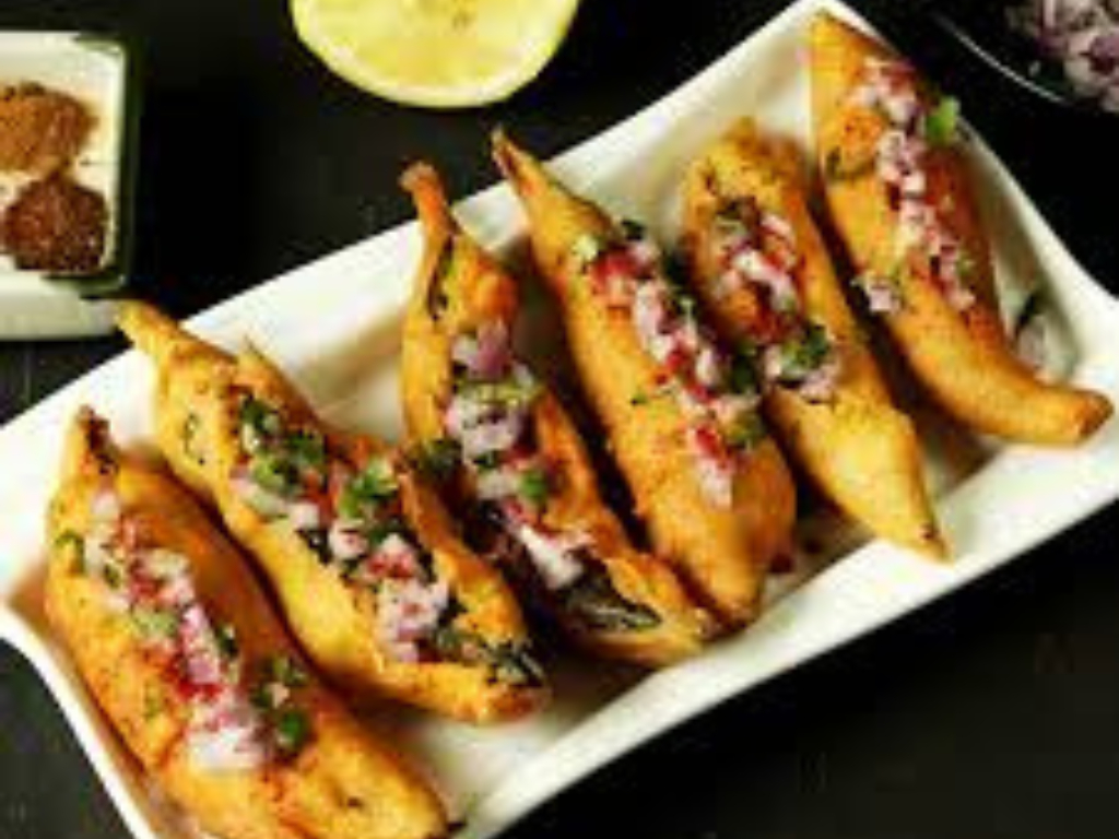Onion Mirchi Bajji..