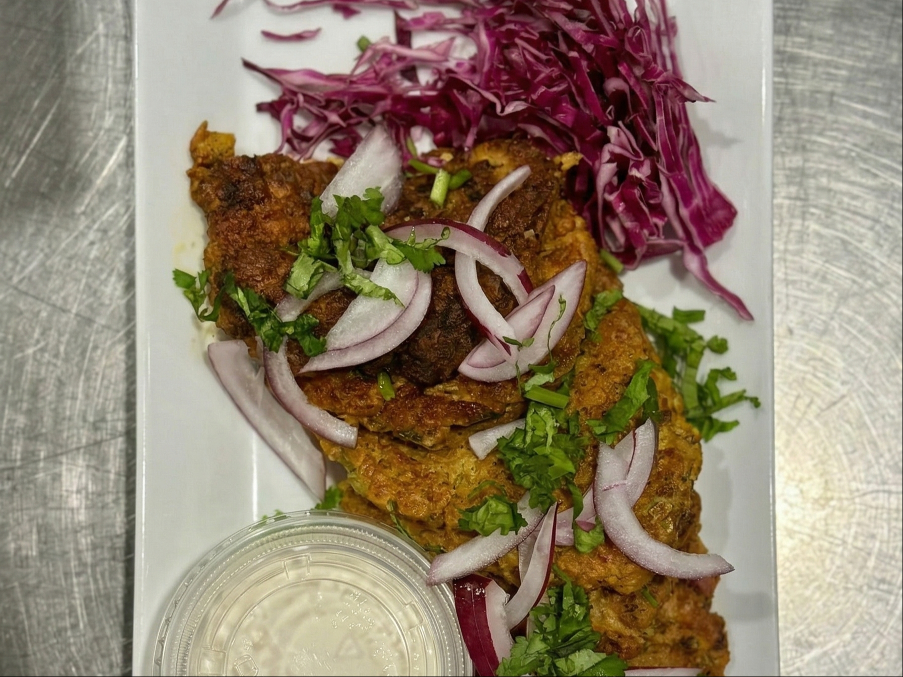 Chicken Chapli Kabab.