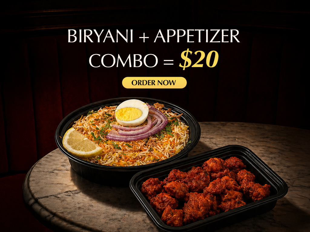 Biryani + Appetizer Combo.