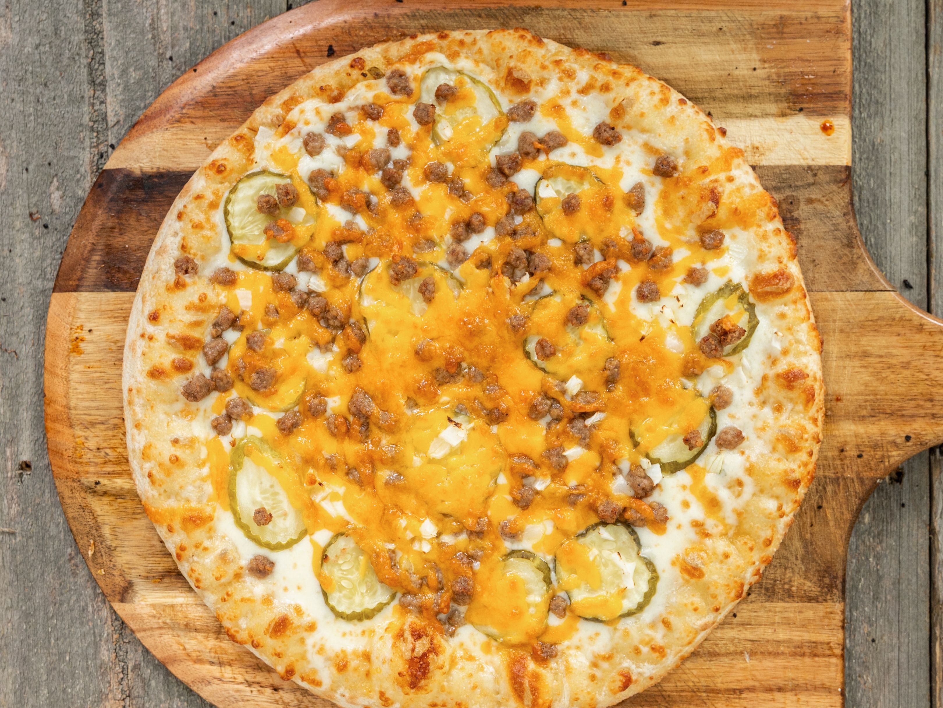 Cheese Burger Pizza.