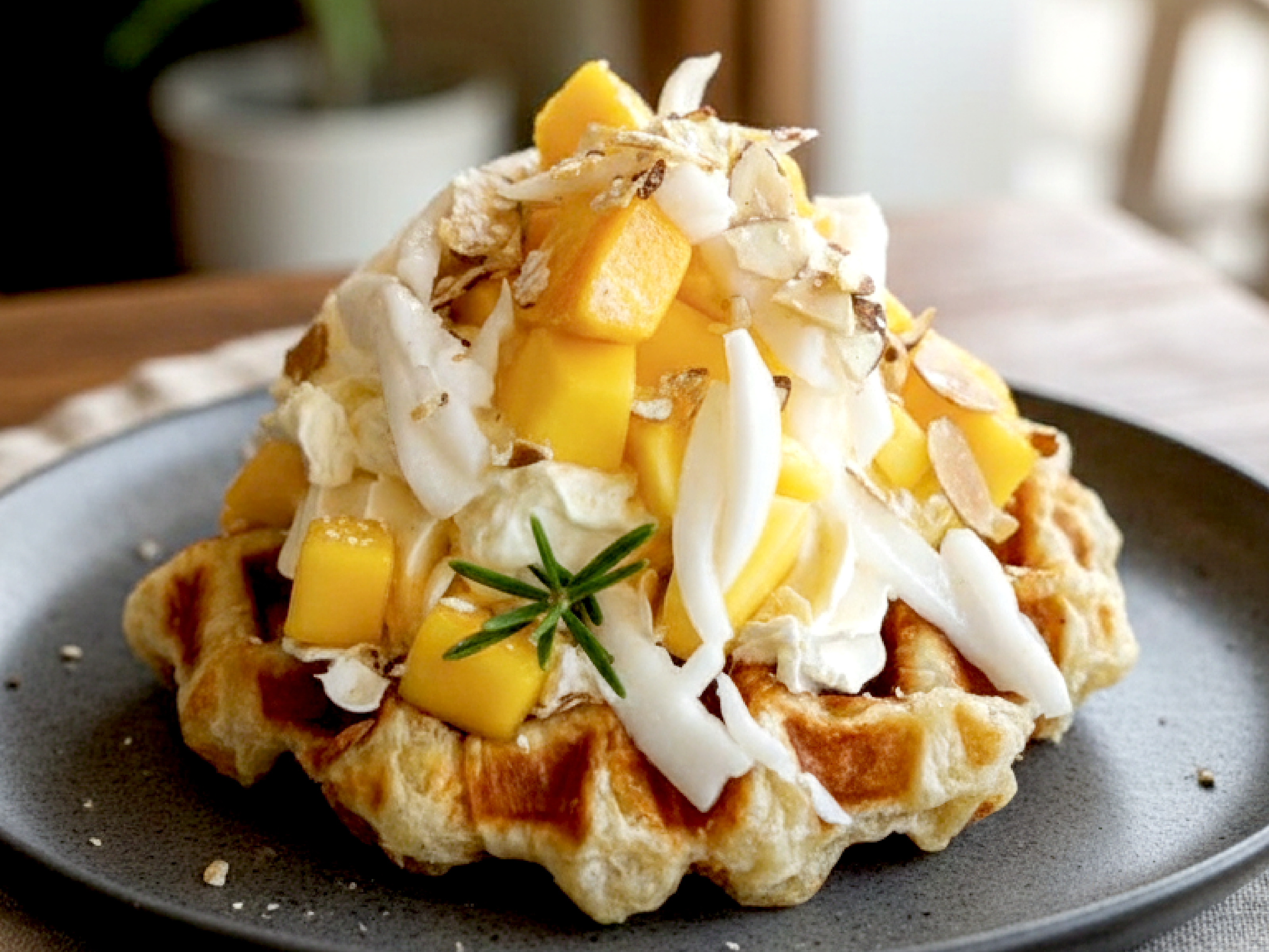 Mango and Young Coconut Cream.