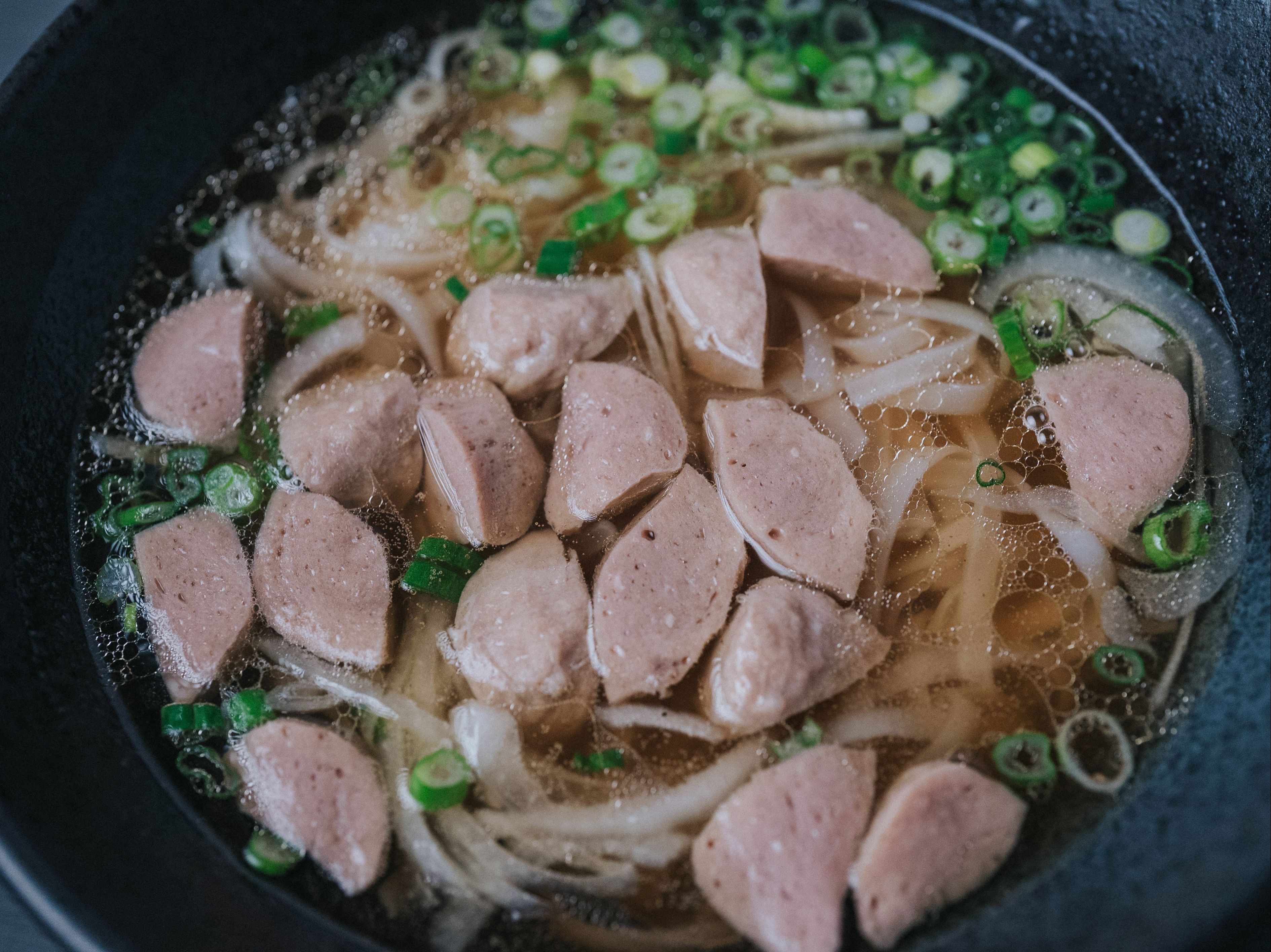 P4 - Sliced Beef and Meatball Pho.