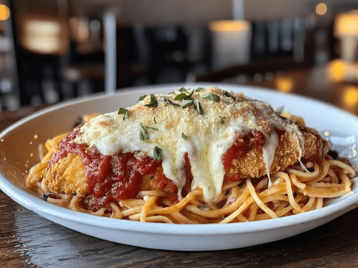 Eggplant Parmigiana Tray.