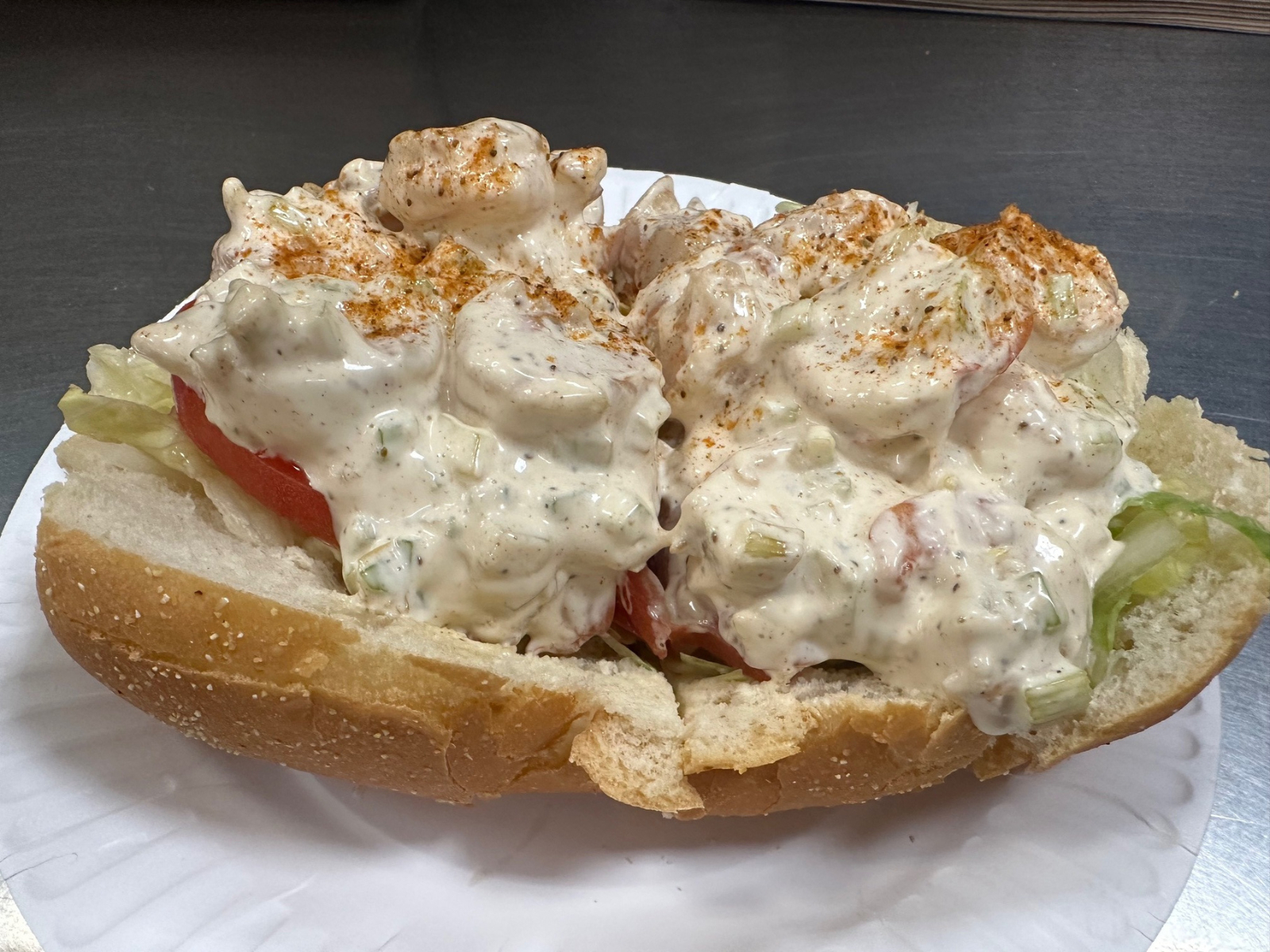 Shrimp Salad Sub.