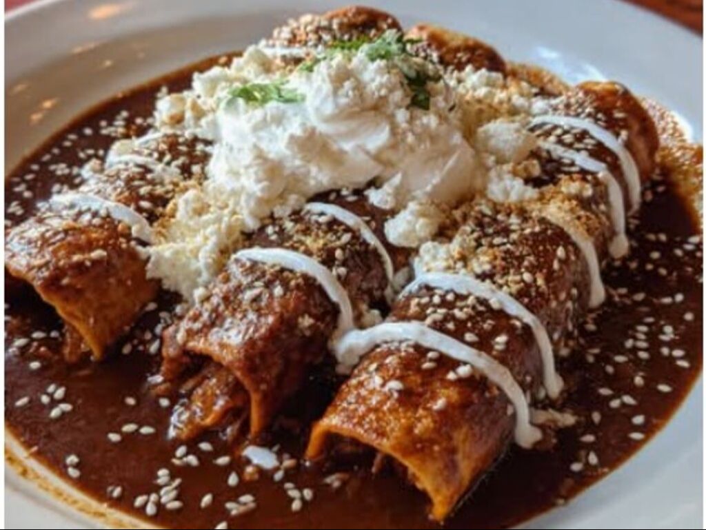 Enchiladas De Mole.