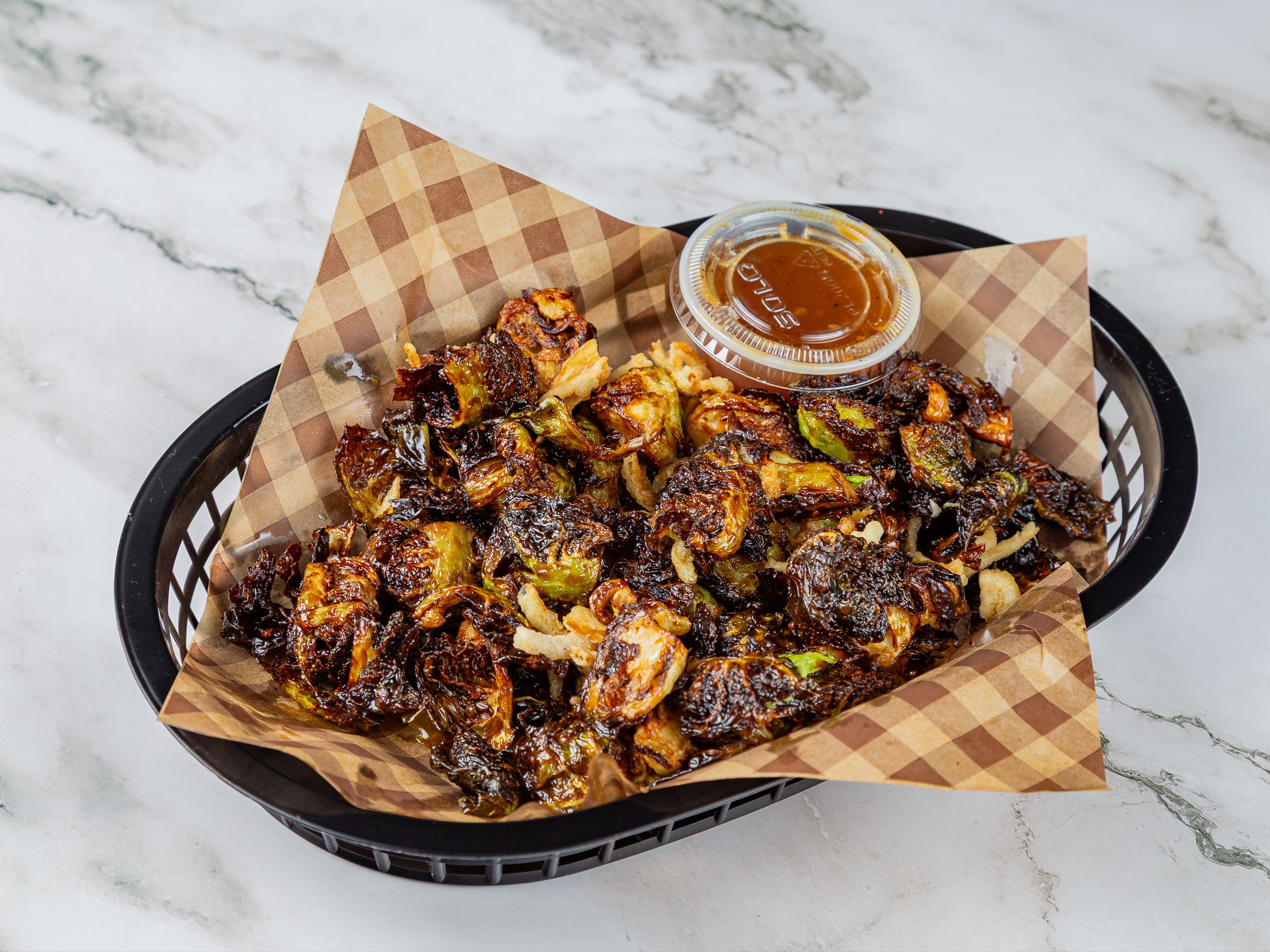 Fried Miso Brussels Sprouts