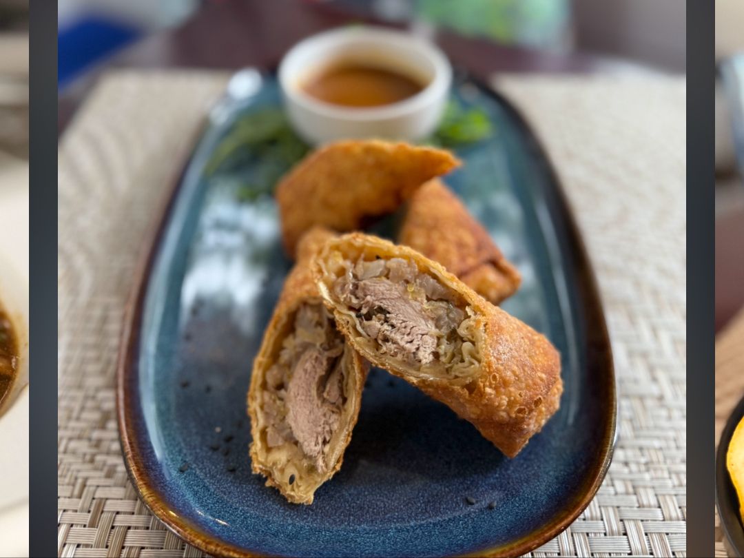Duck Eggrolls.