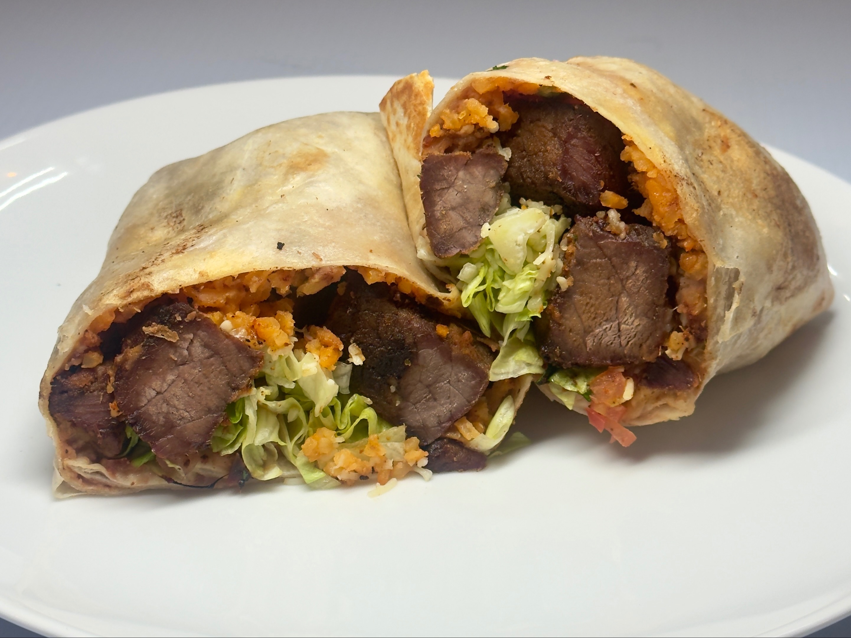Premium Beef Tikka Boti Burrito.