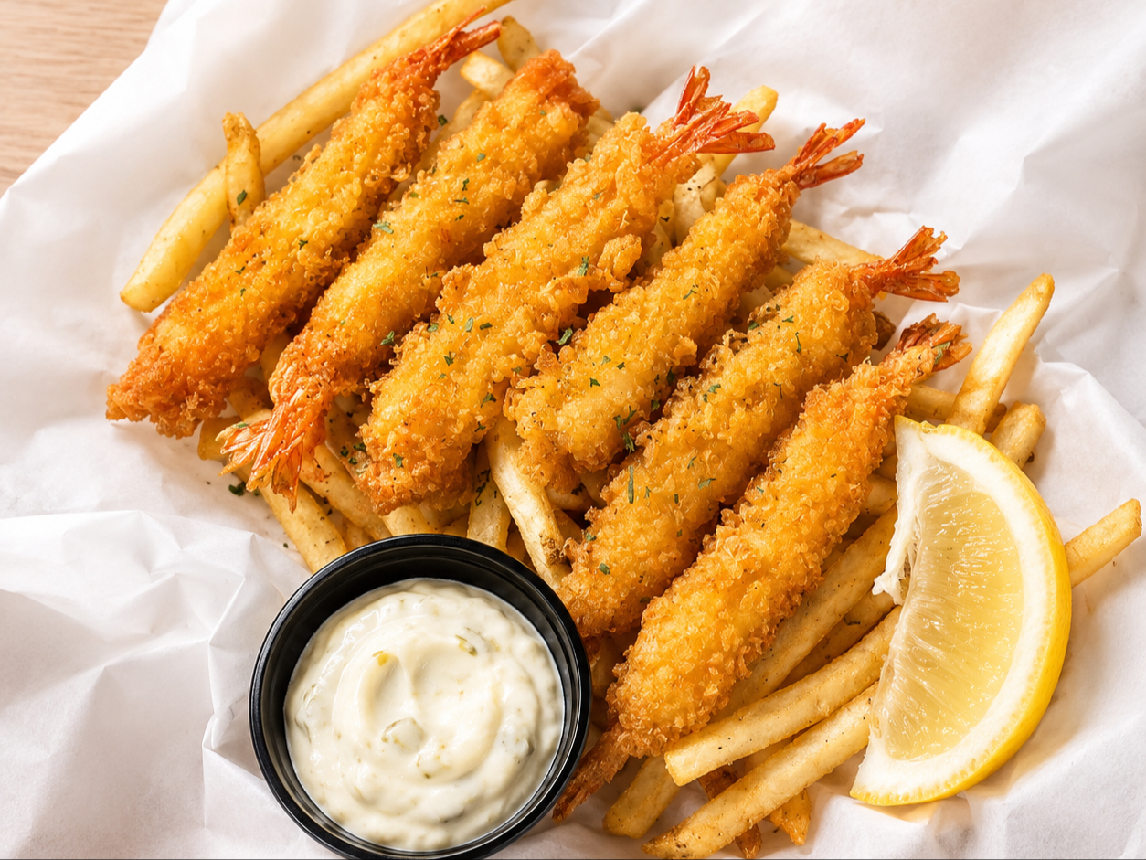 Crispy Shrimp Basket 6pcs