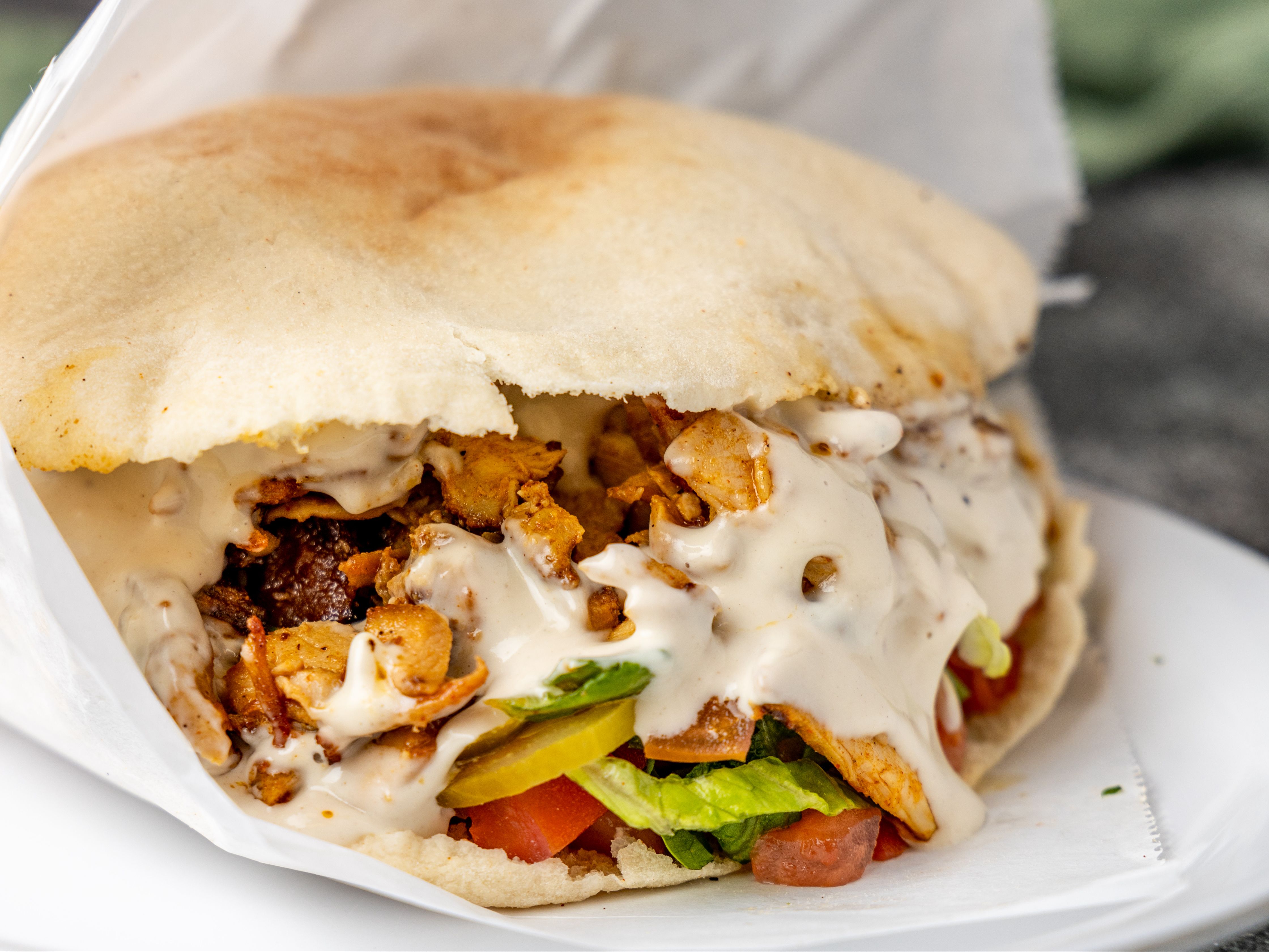 Chicken Shawarma Pita.