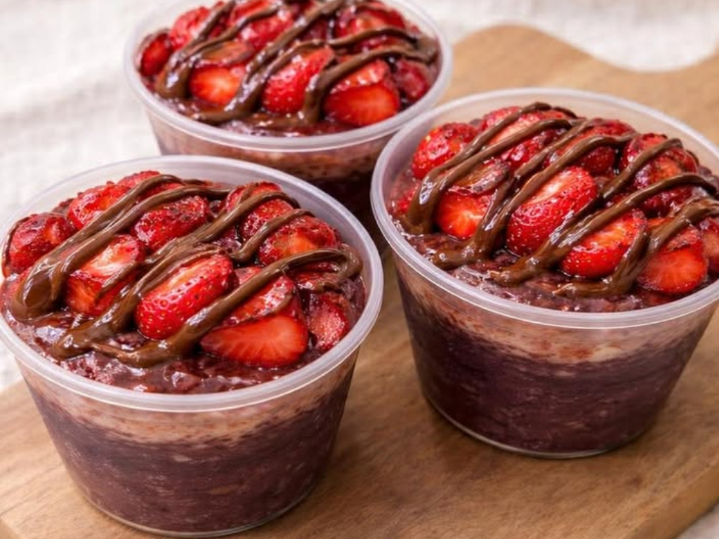 Berry Nutella Acai Bowl.
