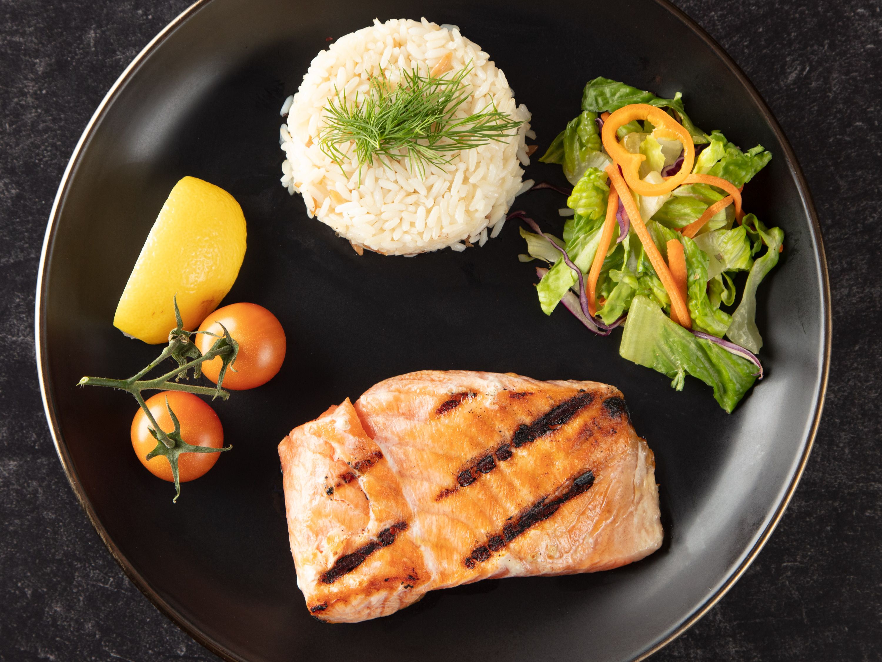 Grilled Salmon.