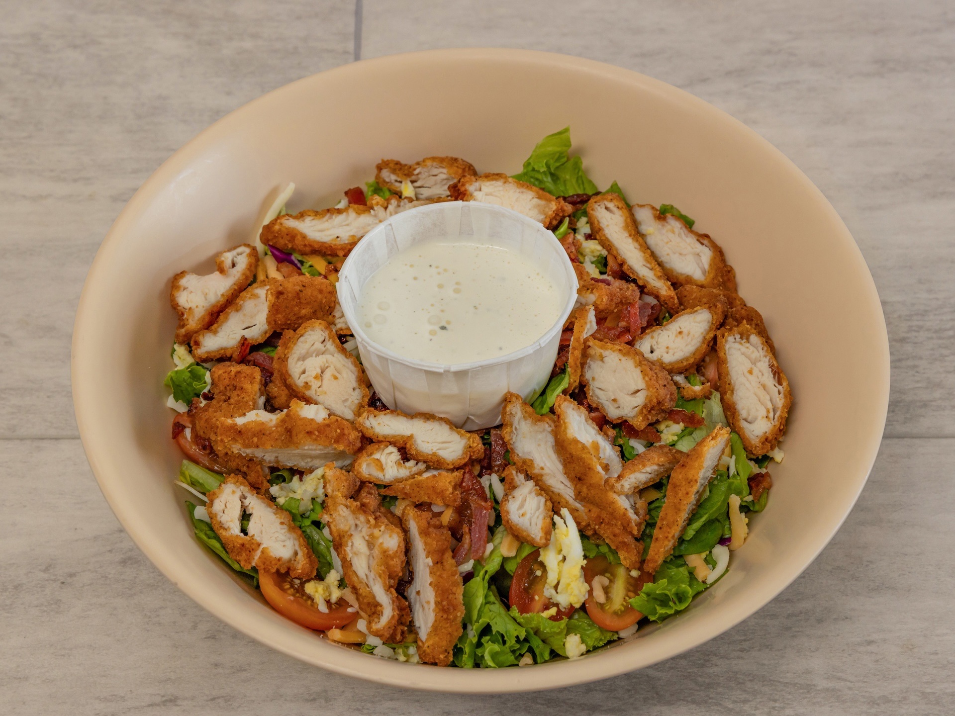 Fried Chicken Salad.