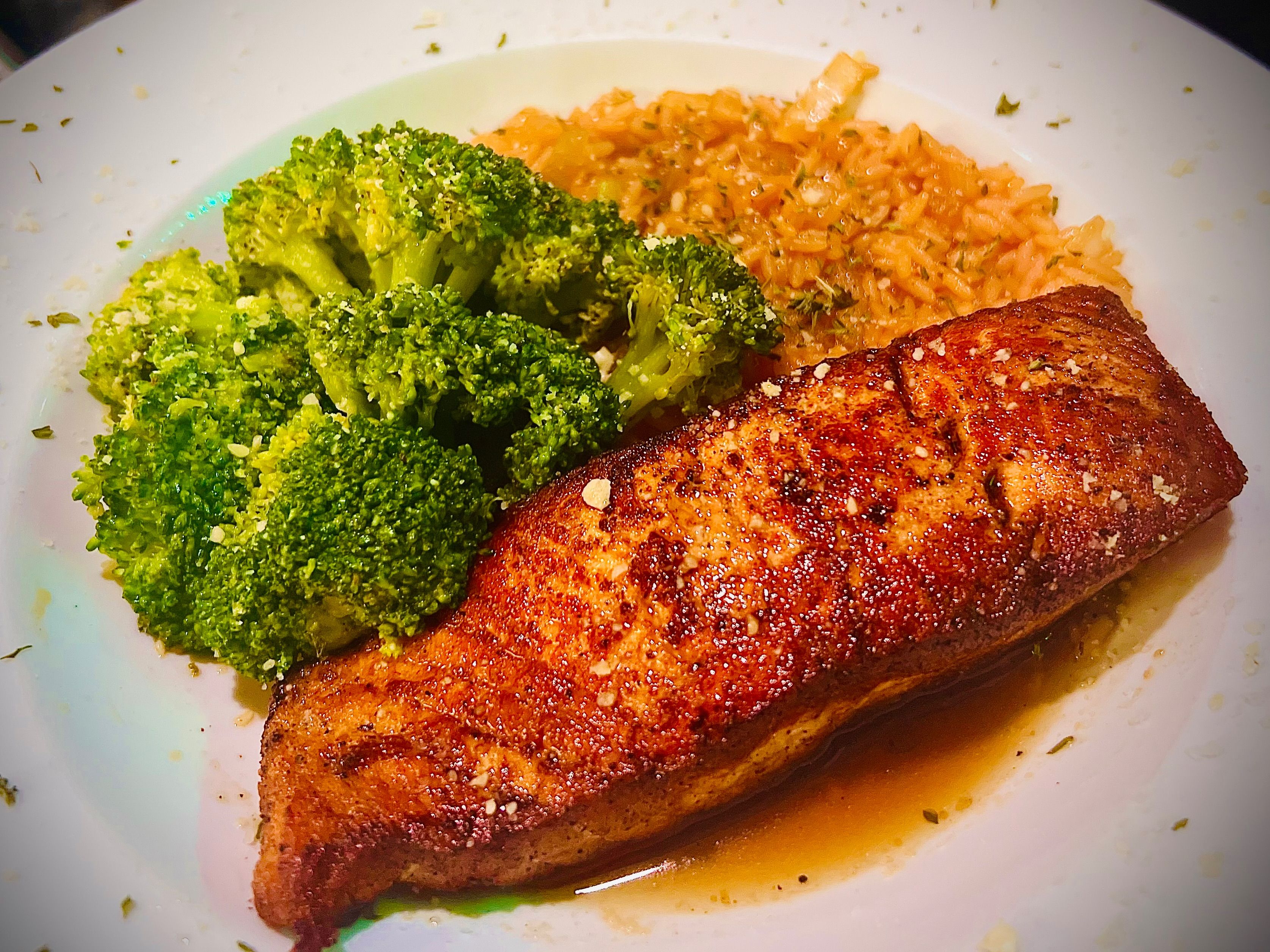 Salmon Fillet Dinner.