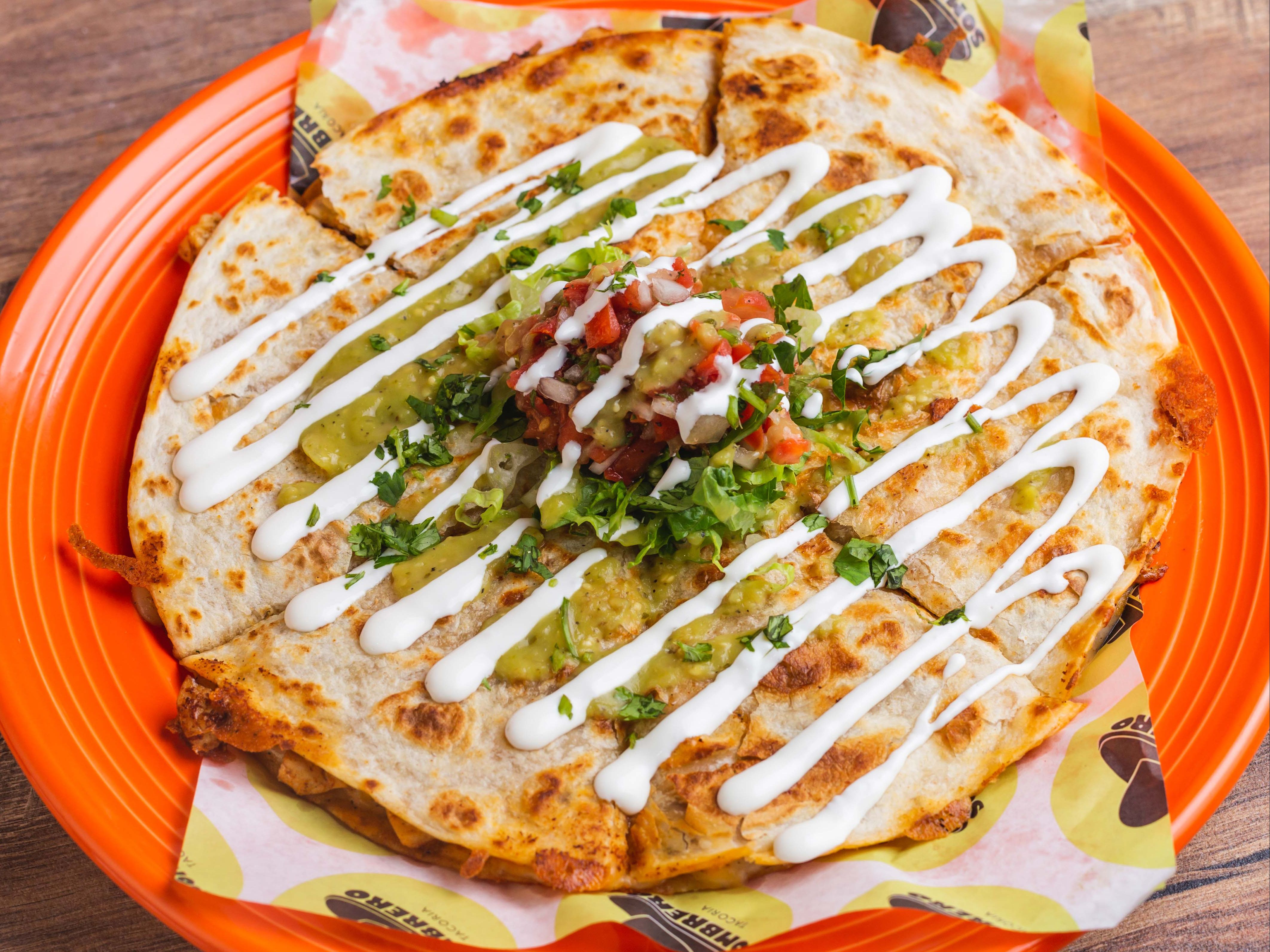 Cheese Quesadilla.