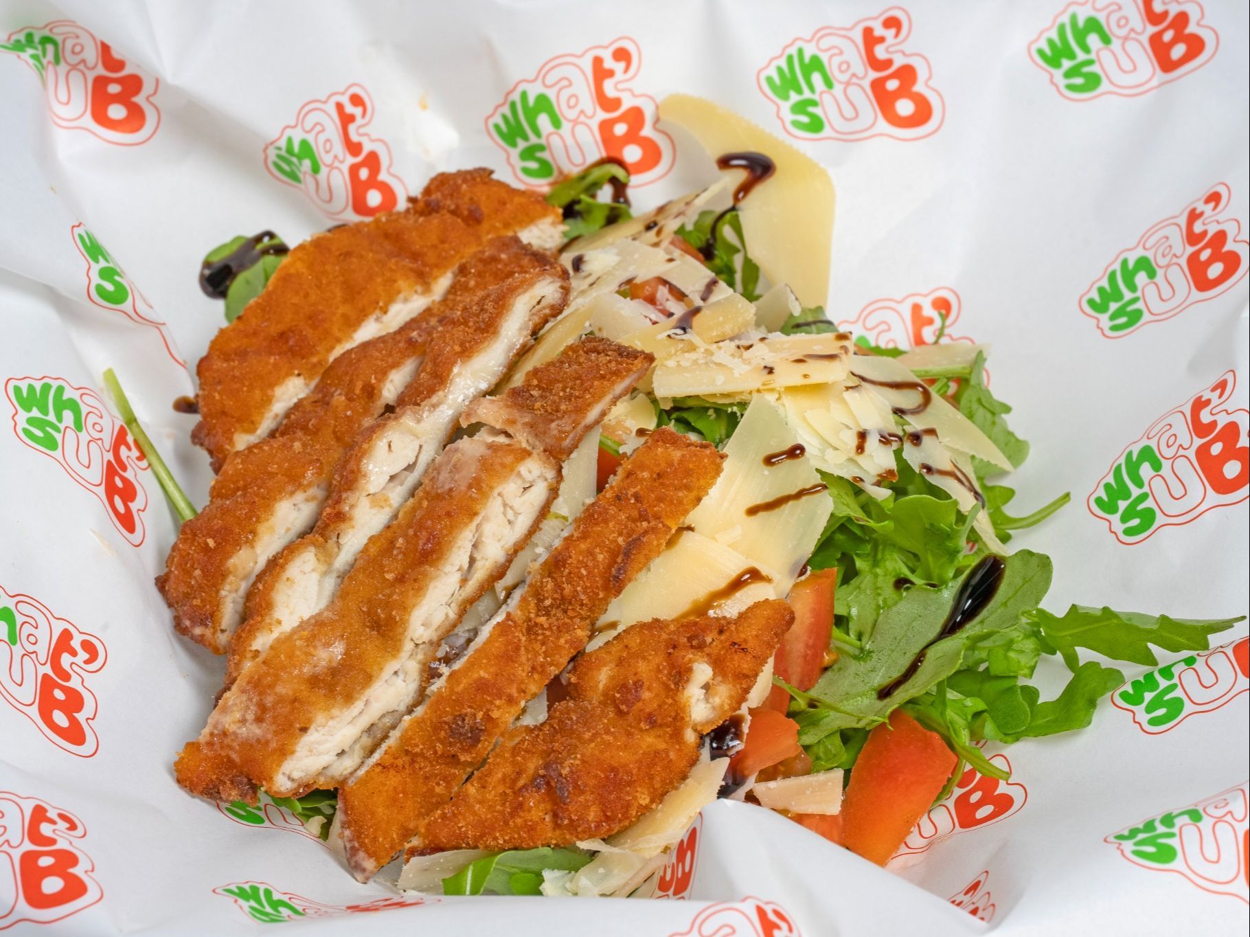 Arugula Salad w/Chicken Cutlet.