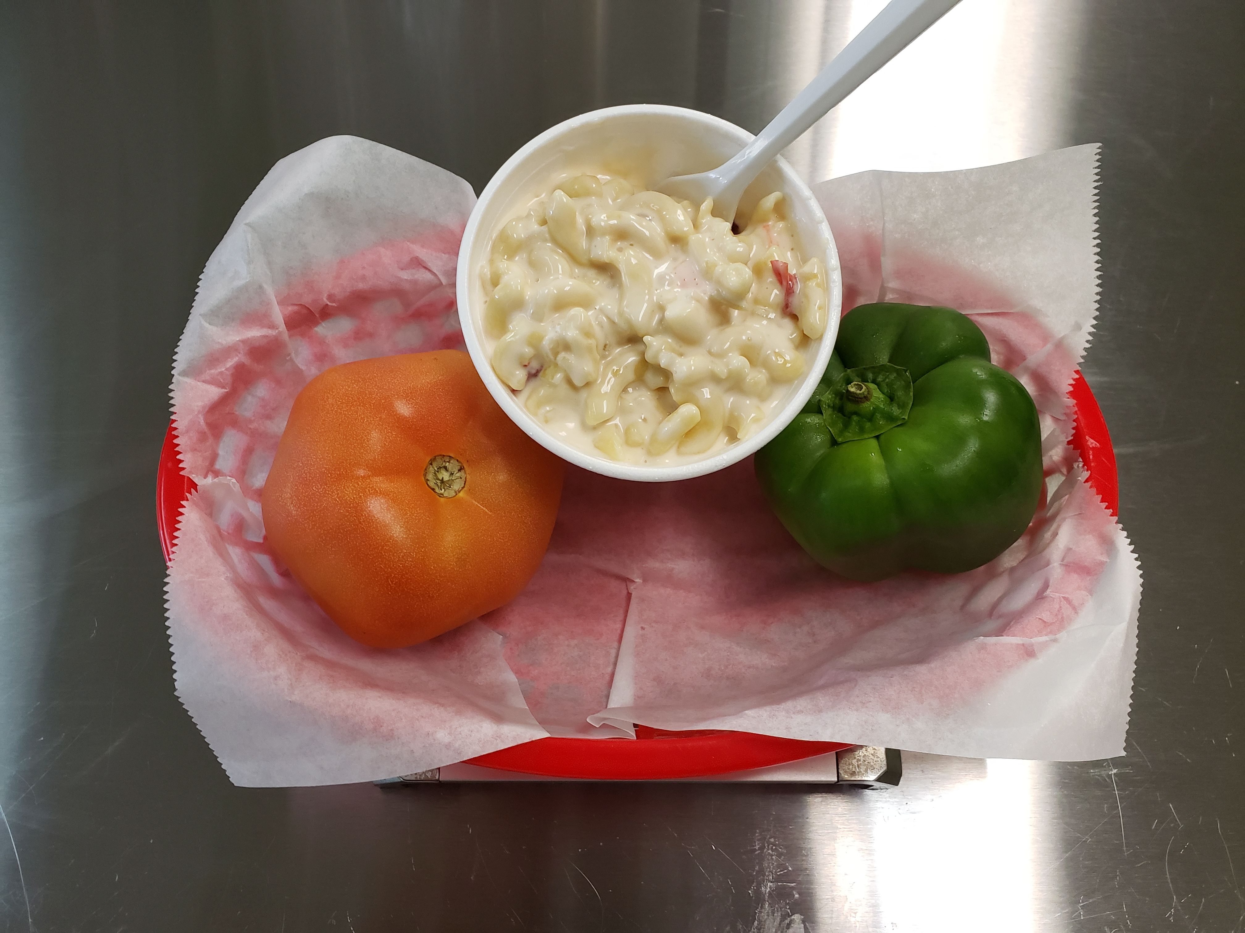 Cups Of Salads Macaroni Salad.